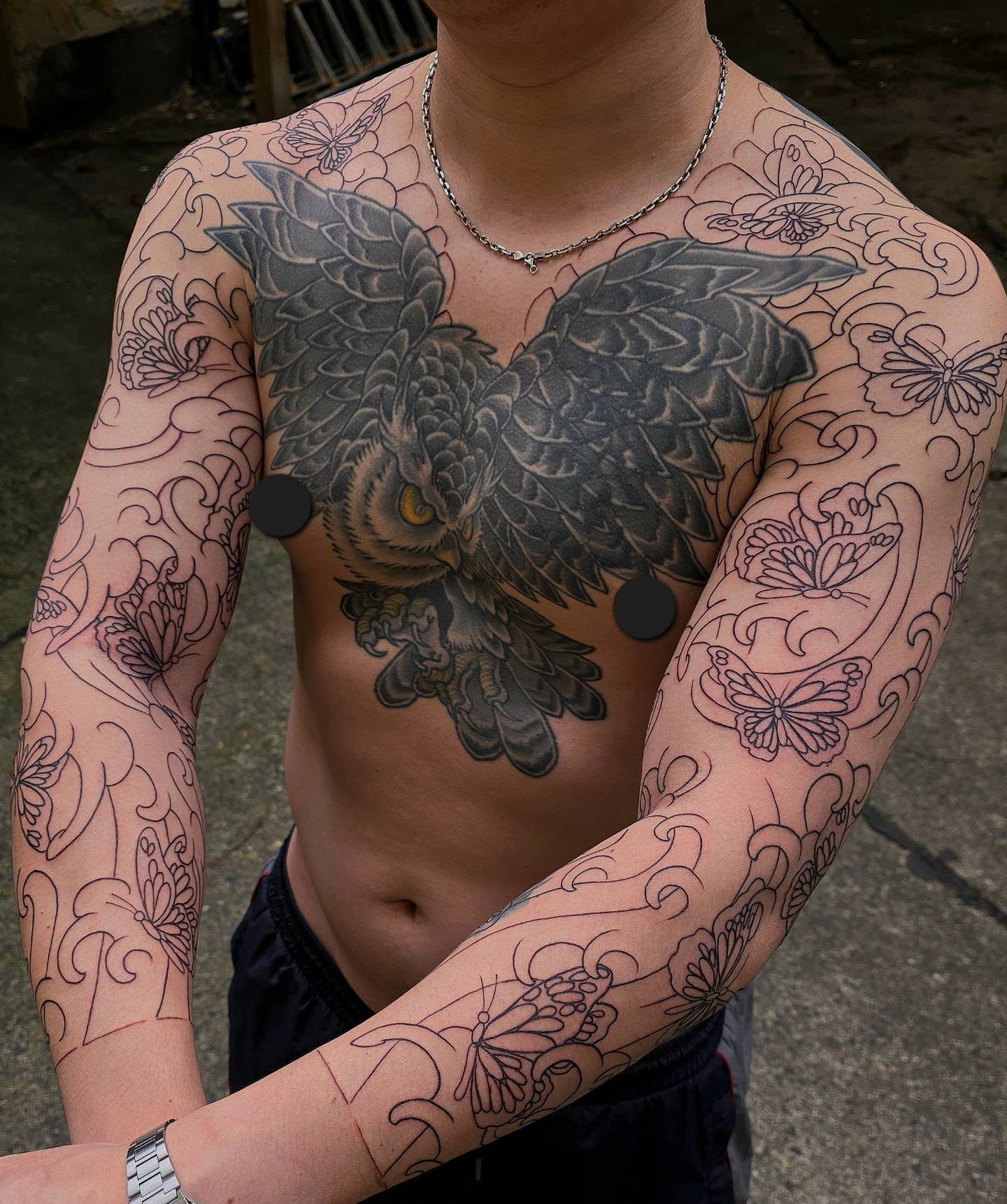Tattoo by @horikaka — american_traditional, black_and_grey