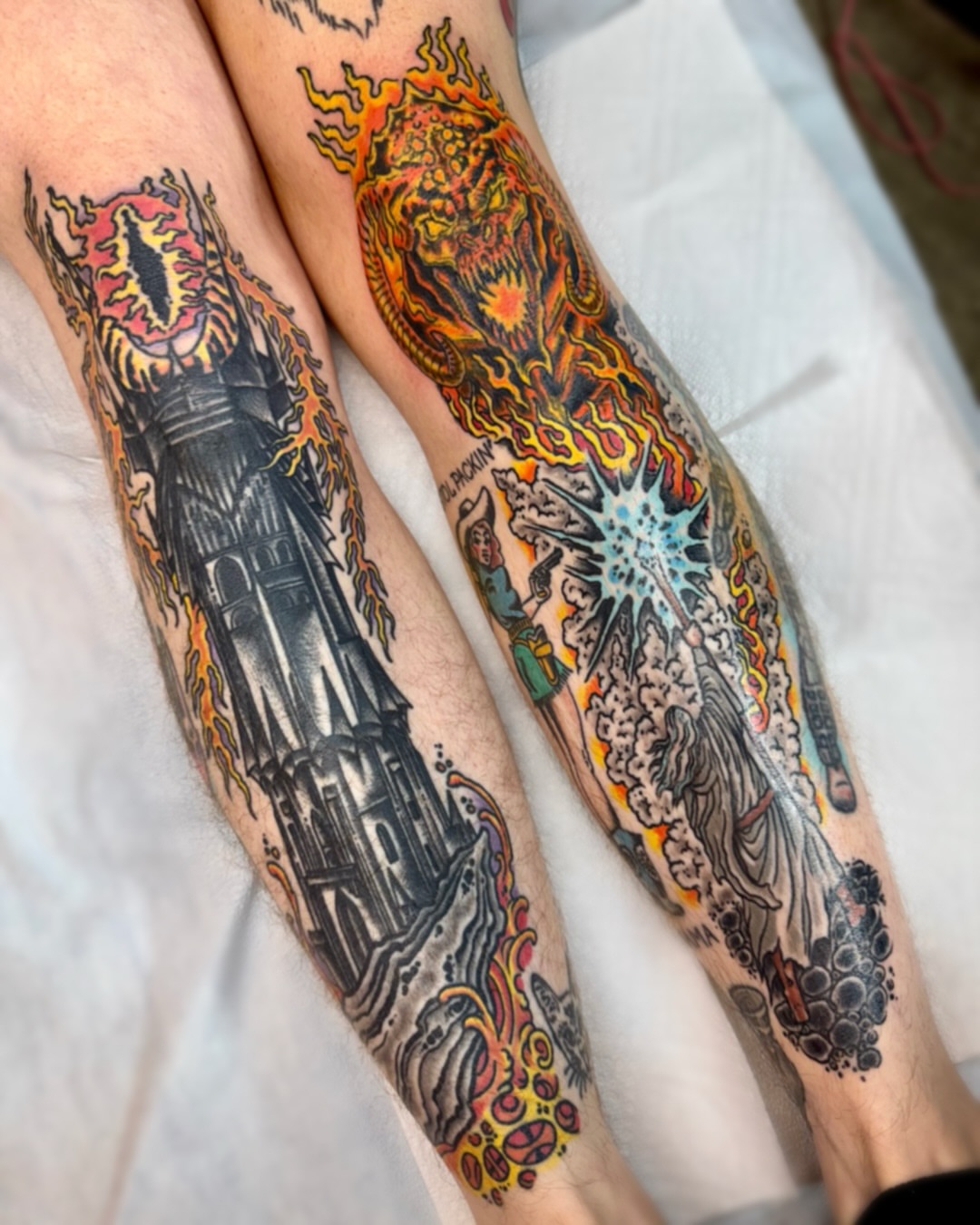 Tattoo by @davidmaynard3a — american_traditional, dotwork