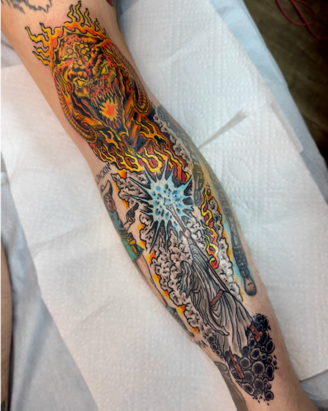 Tattoo by @davidmaynard3a — new_school, illustrative