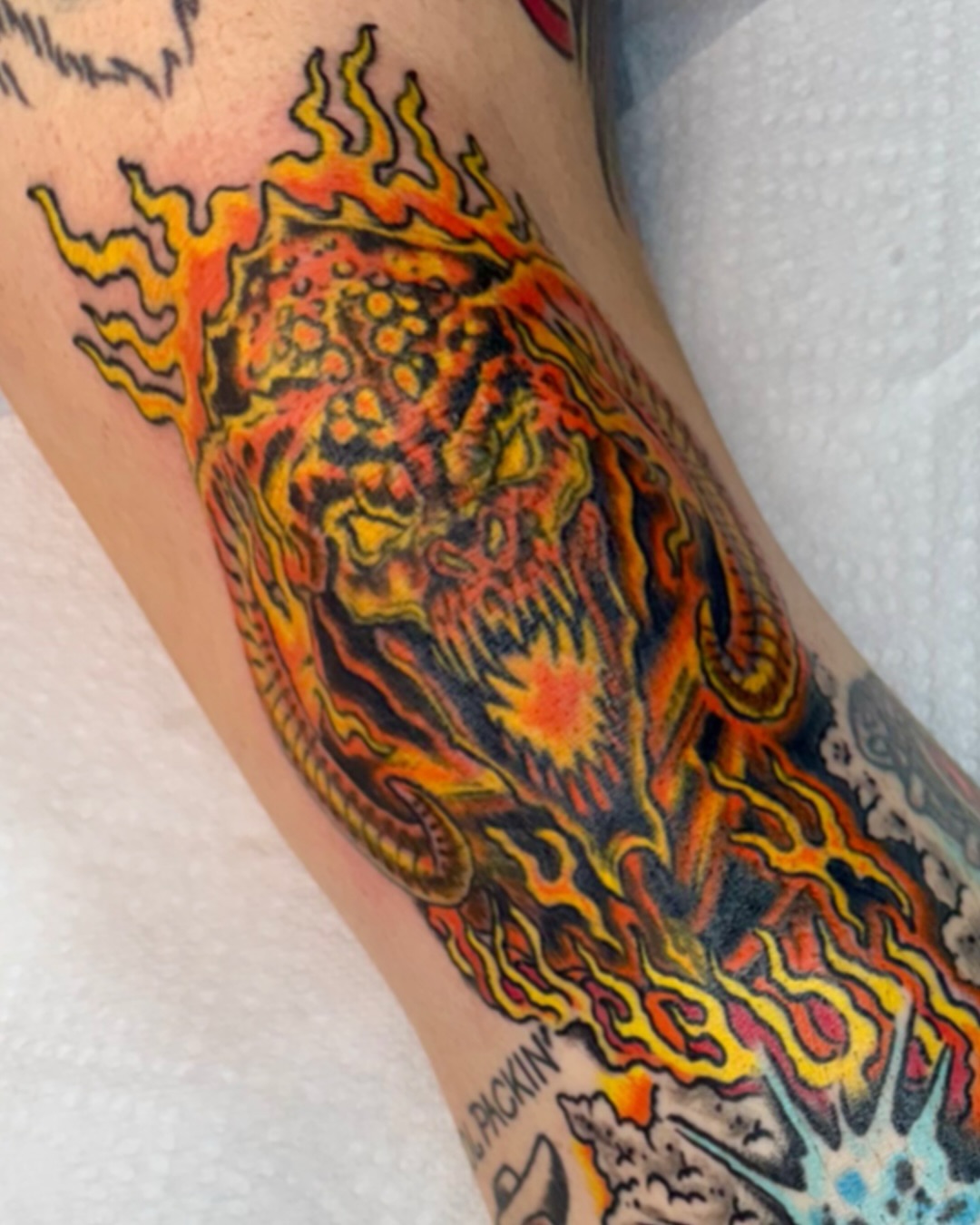 Tattoo by @davidmaynard3a — new_school, dotwork