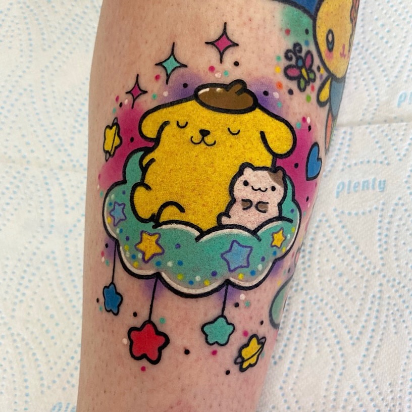 Tattoo by @roxyrydertattoo — dotwork, illustrative