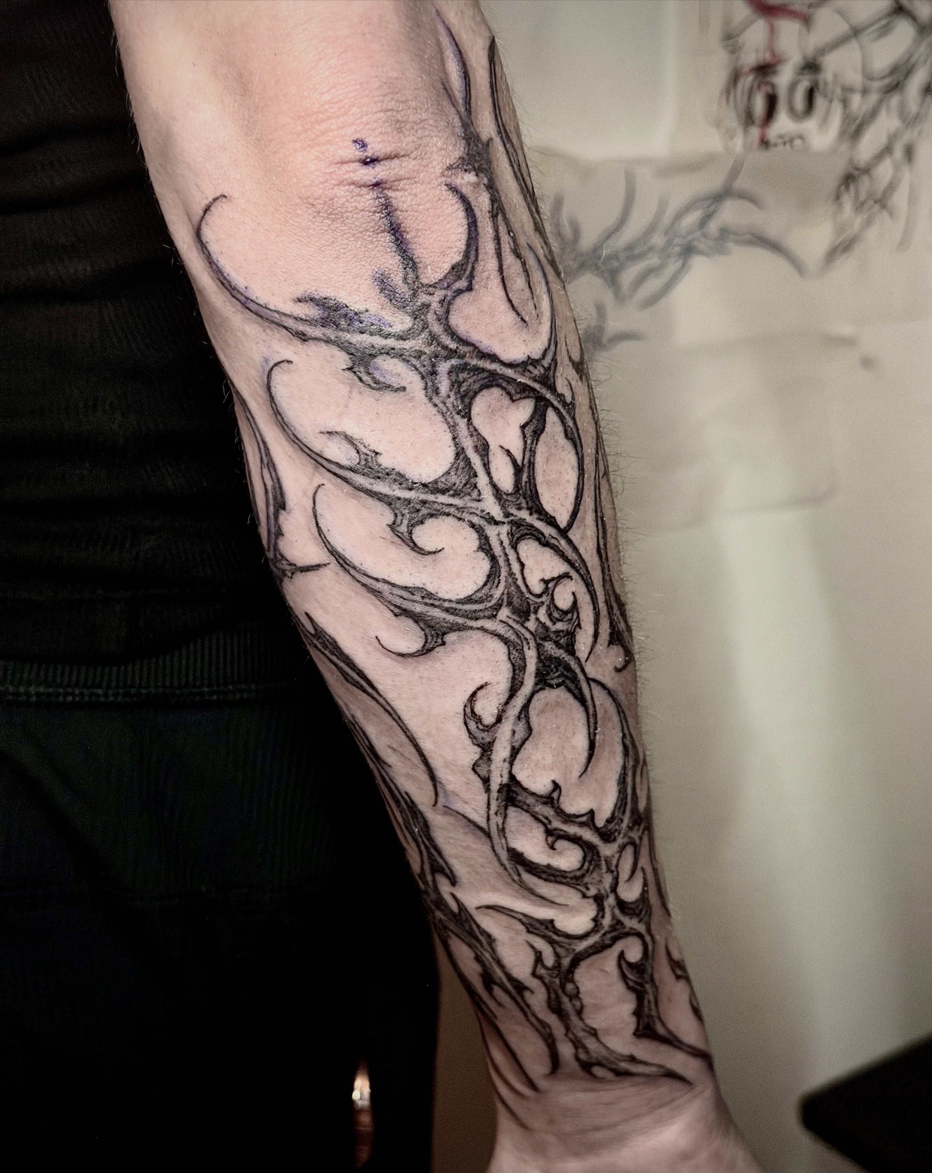 Tattoo by @hoodyink — tribal