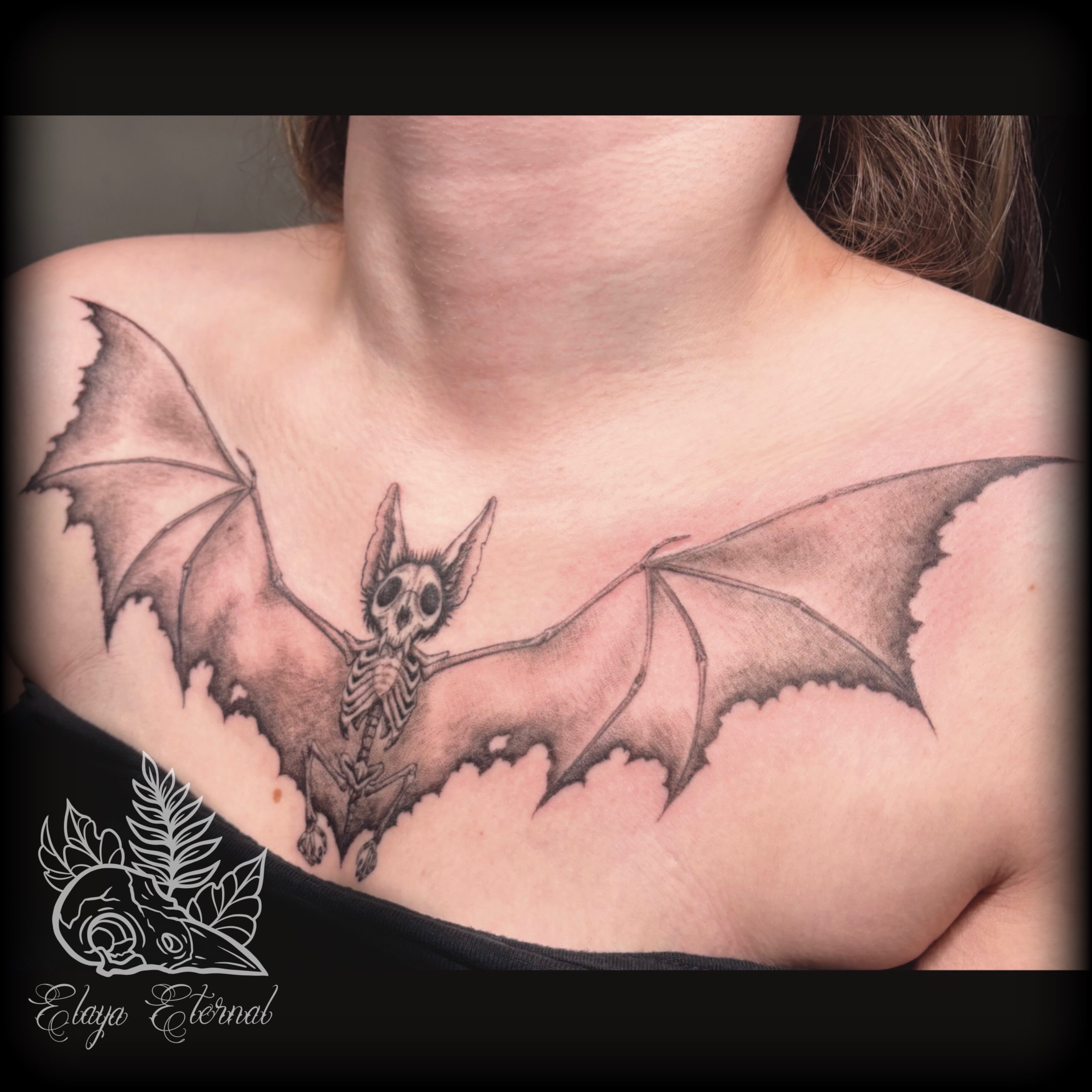 Tattoo by @elaya.tattoo.artistry — black_and_grey