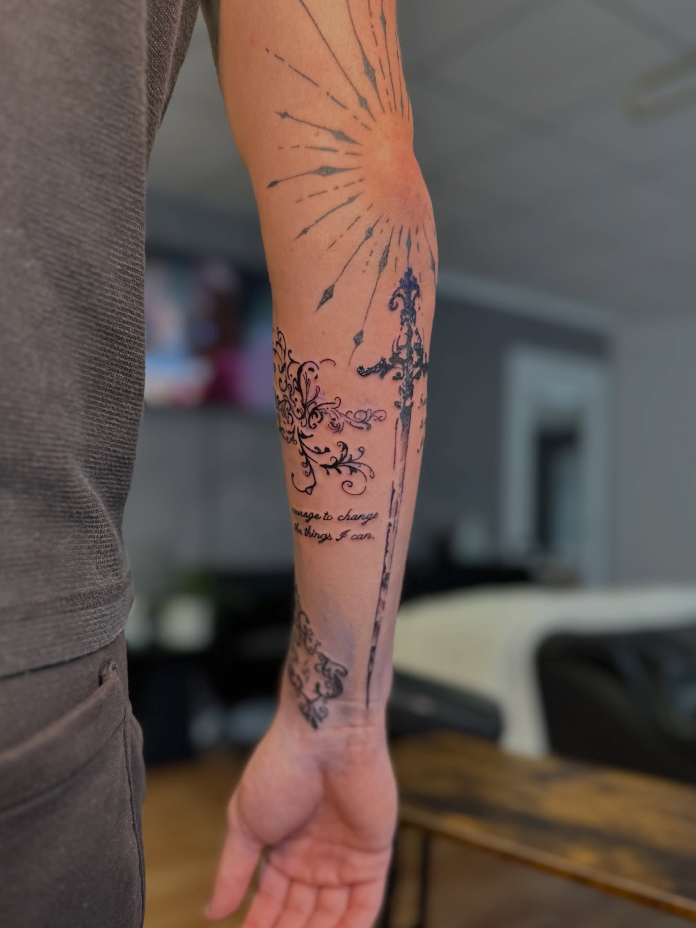 Tattoo by @alchemillia.tattoos — dotwork, ornamental