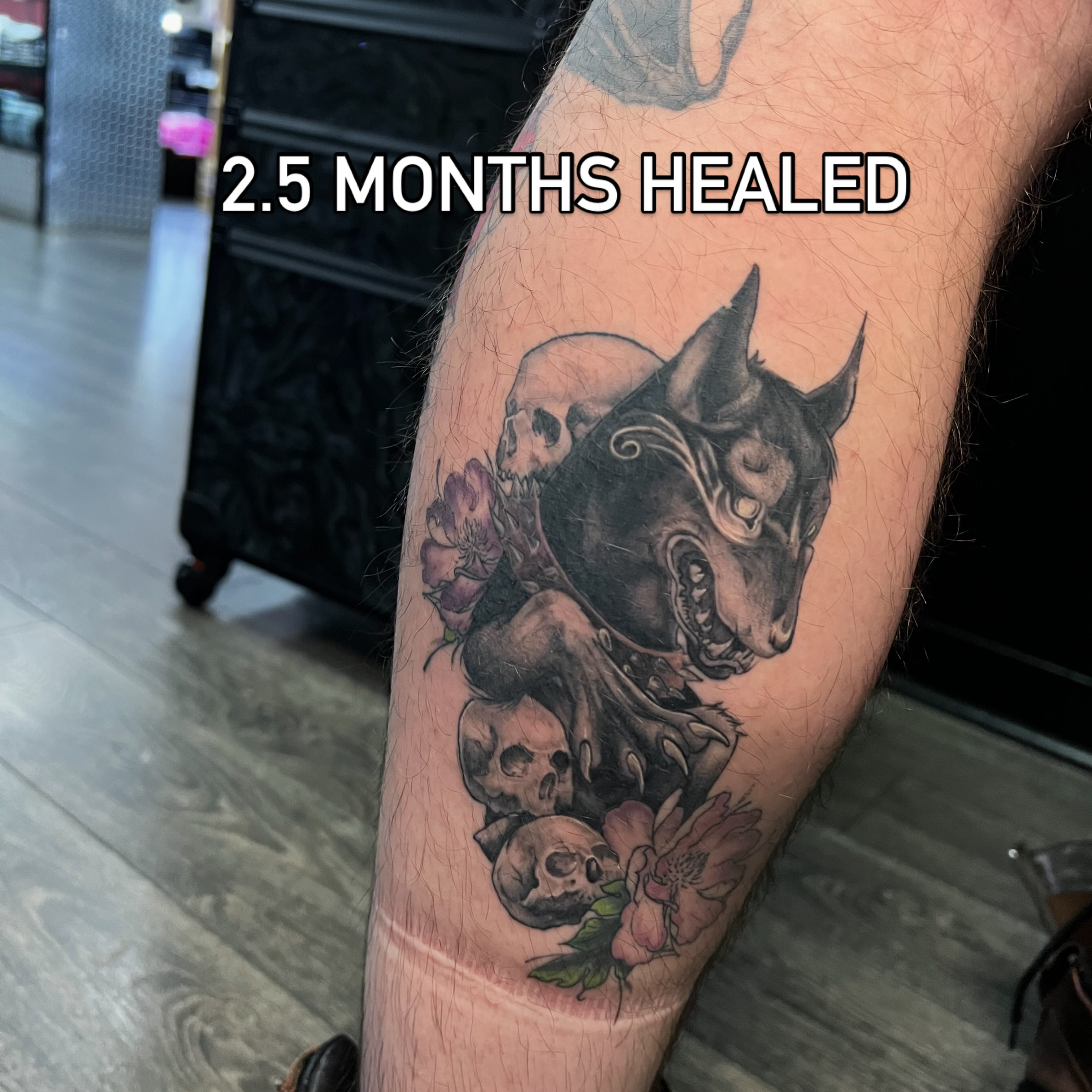 Tattoo by @chaos_glitch21 — dark_realism, black_and_grey