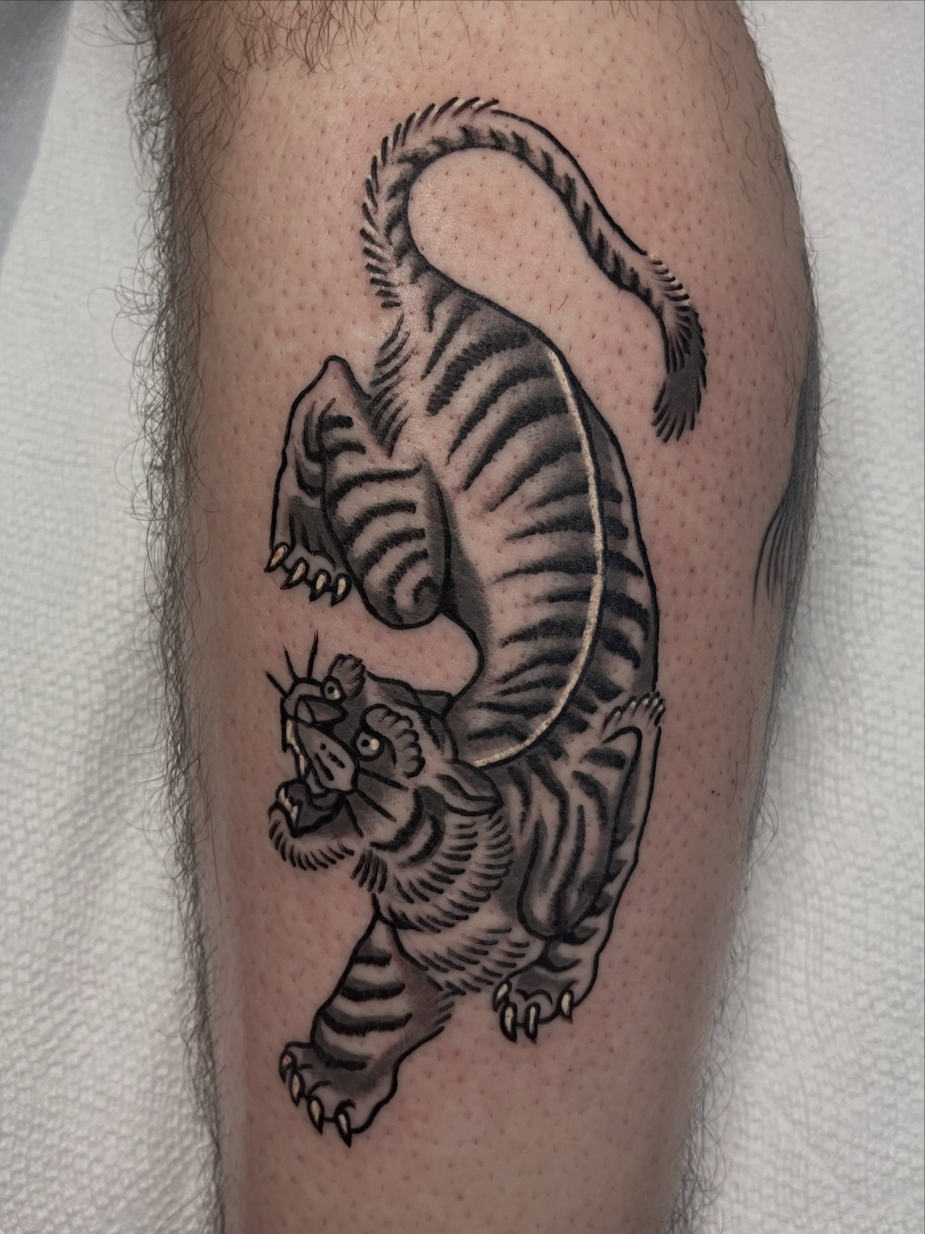 Tattoo by @kylemcmeanstattoos — black_and_grey