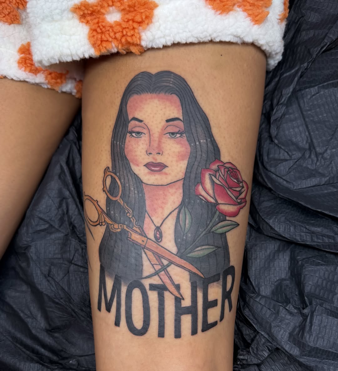 Tattoo by @crystal_rose_art_ — realism, dotwork