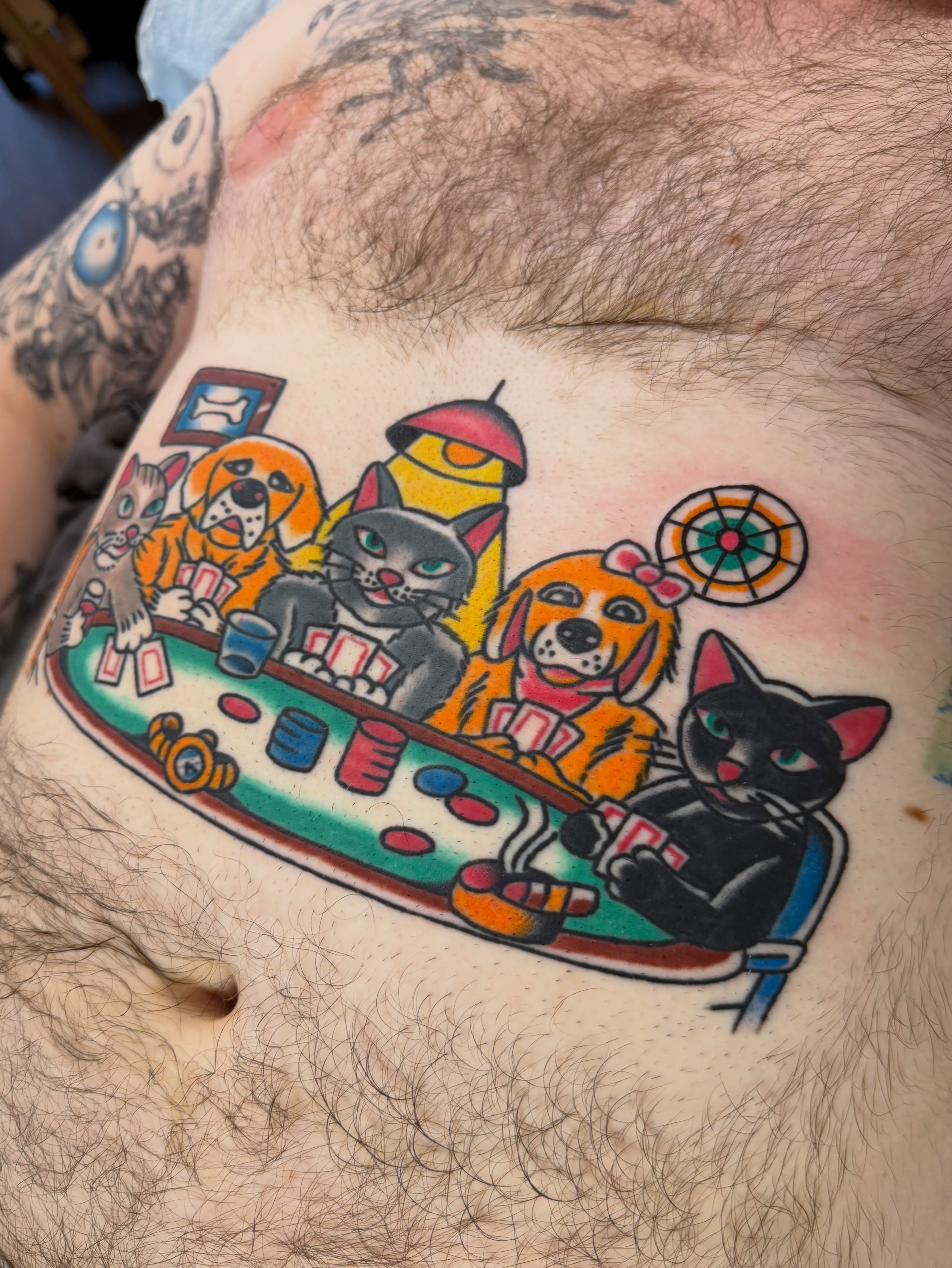 Tattoo by @okaytats — new_school, dotwork