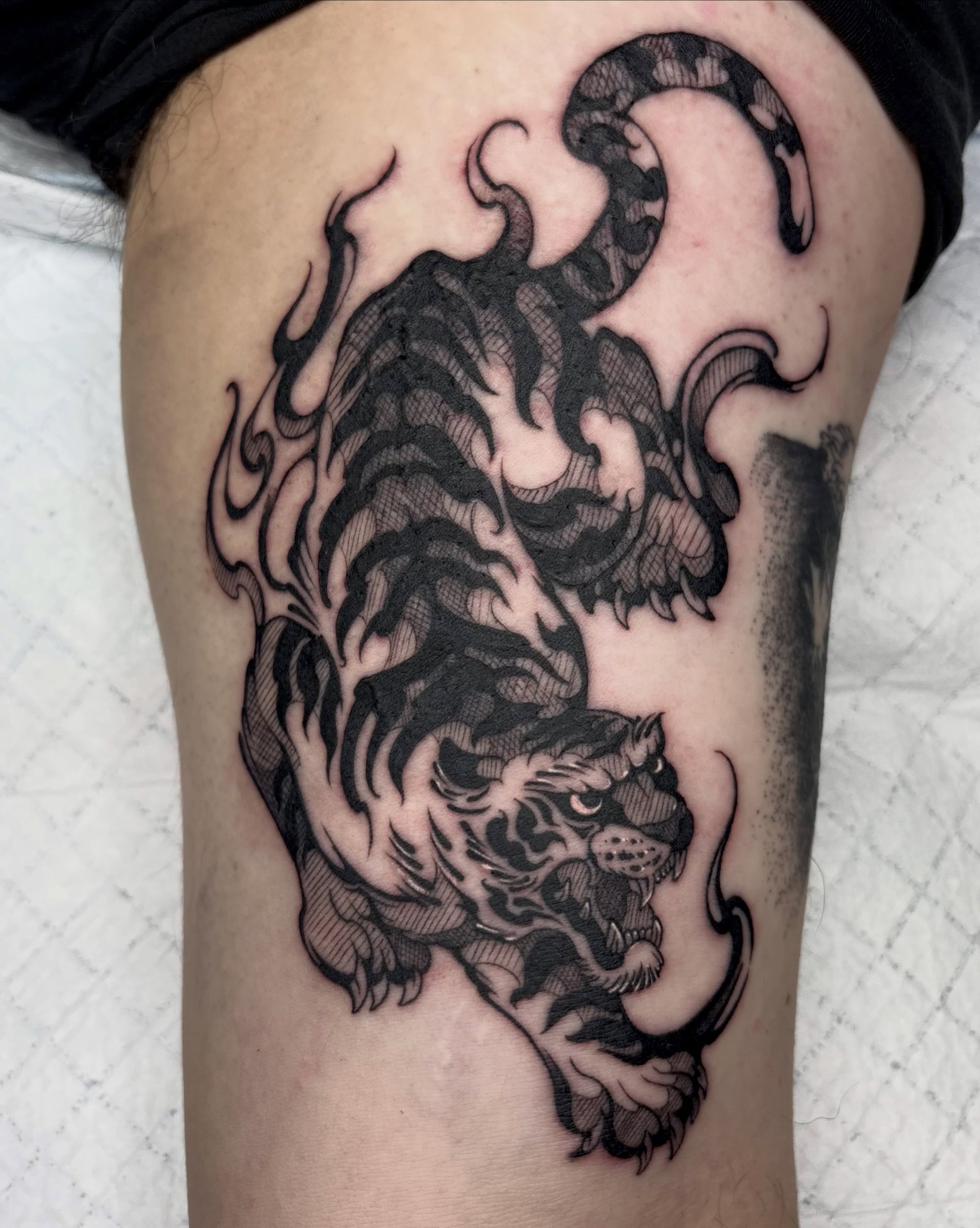 Tattoo by @codeblackink โ black_and_grey
