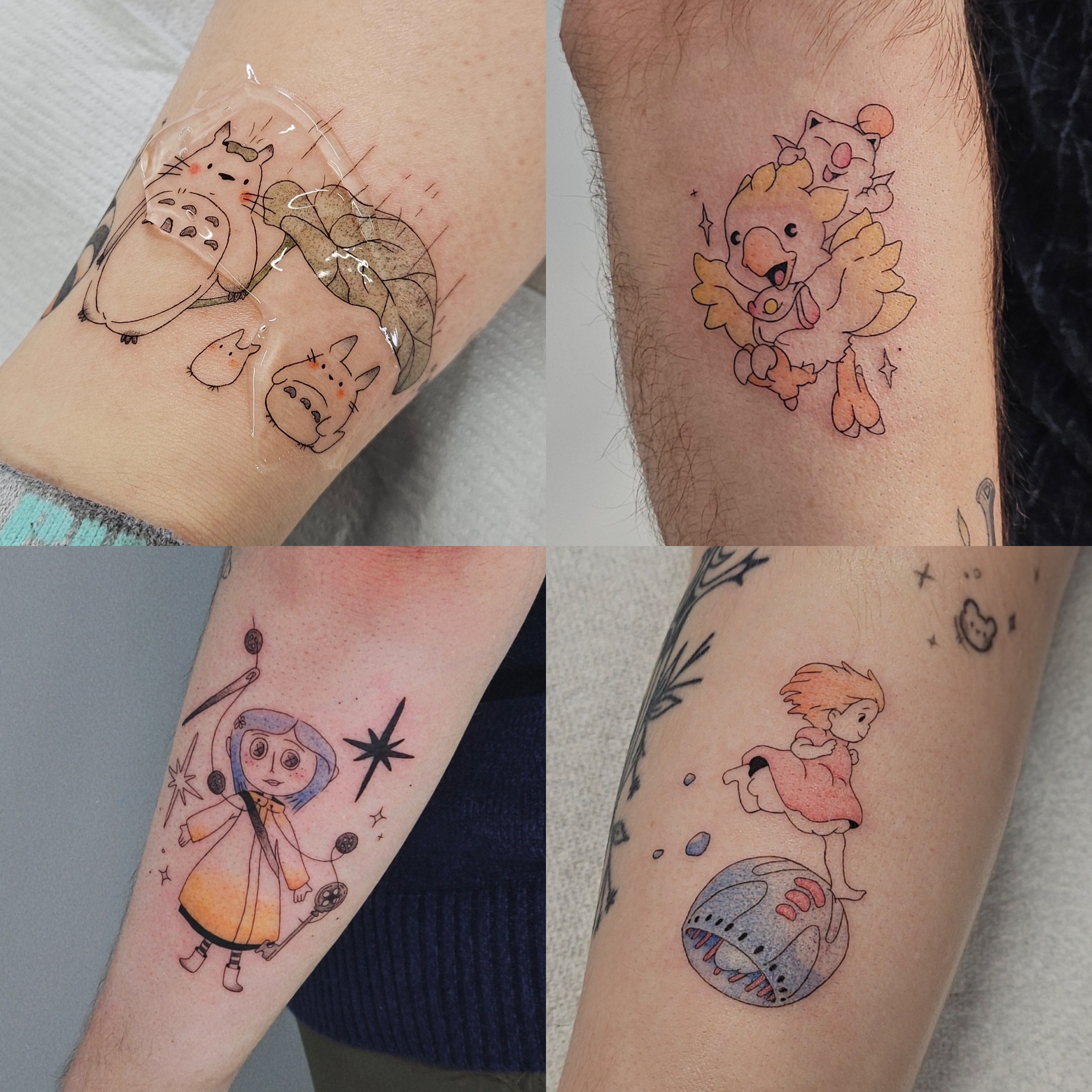 Tattoo by @potat_too_ — anime