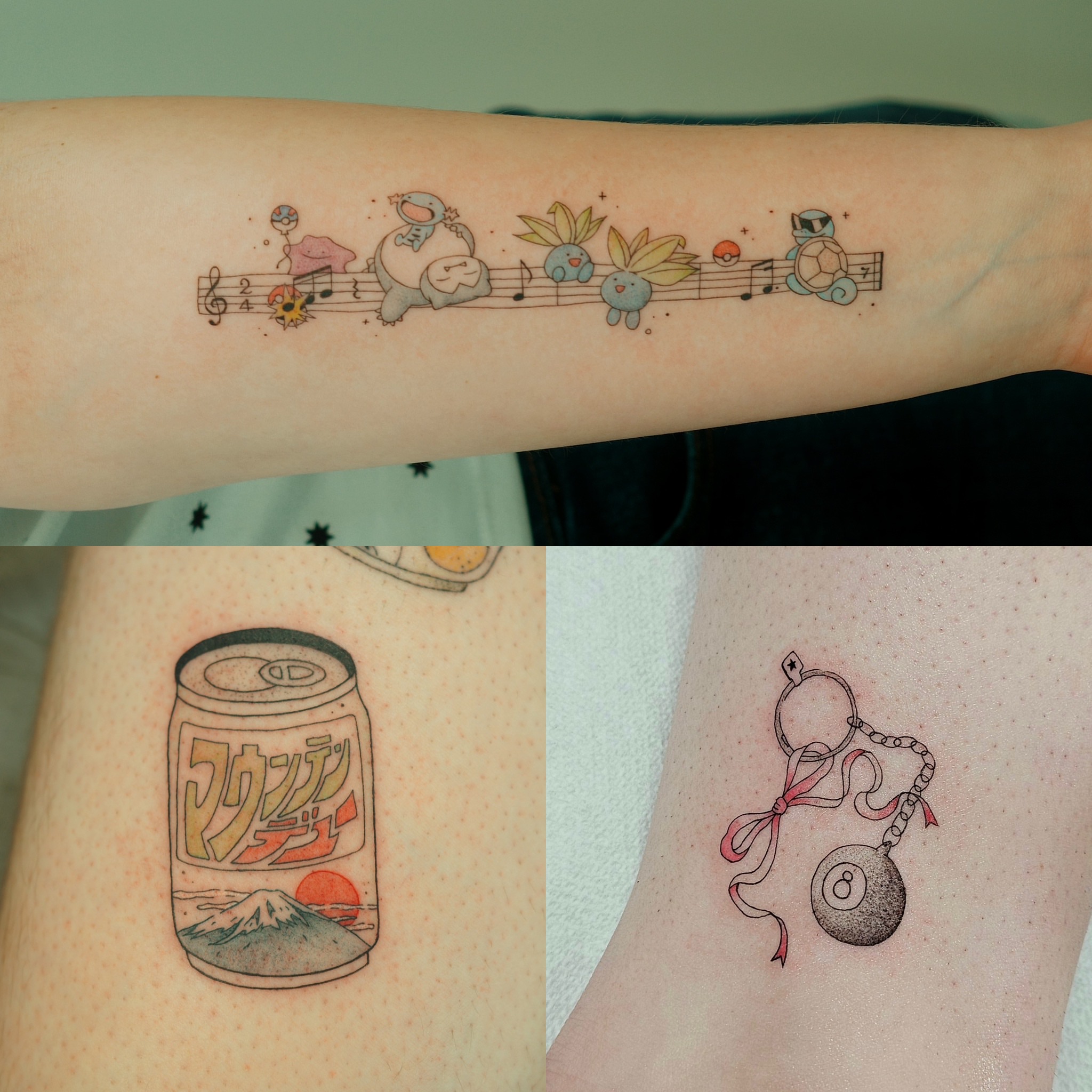 Tattoo by @potat_too_ — dotwork, anime