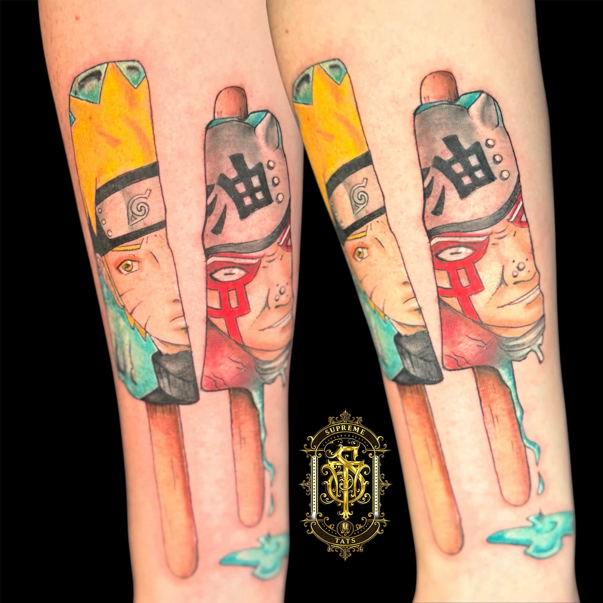 Tattoo by @csupremebluemagic — anime