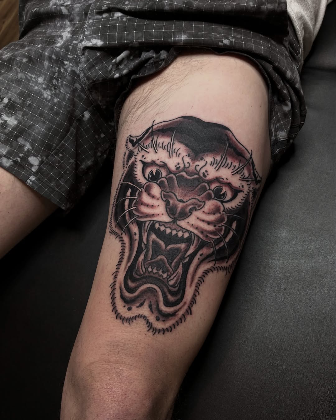 Tattoo by @heavyhandles — black_and_grey, realism