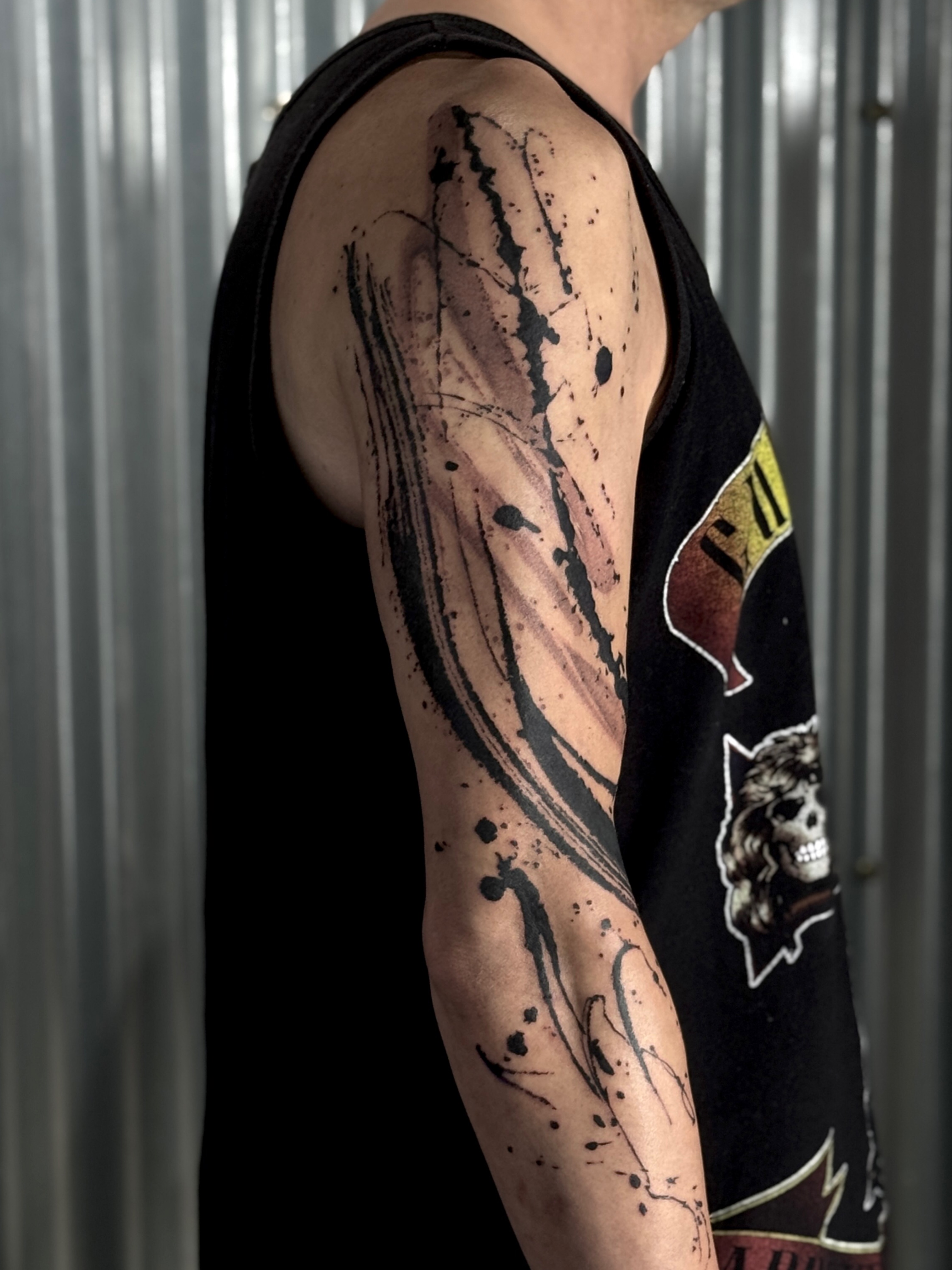 Tattoo by @zinktattoostef — dotwork, black_and_grey