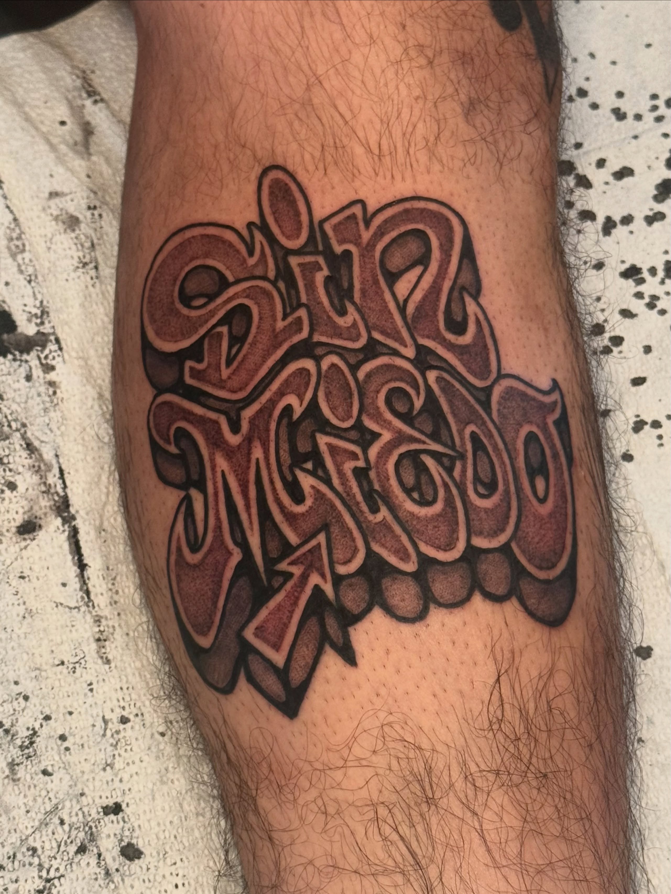 Tattoo by @lilcenzo — lettering_script