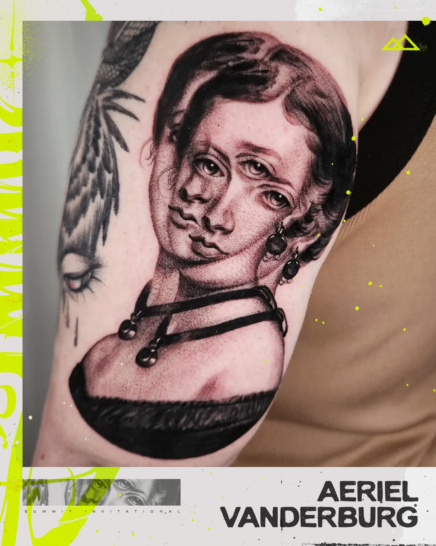 Portrait of a woman realism tattoo on the forearm by Dallas Tattoo artist