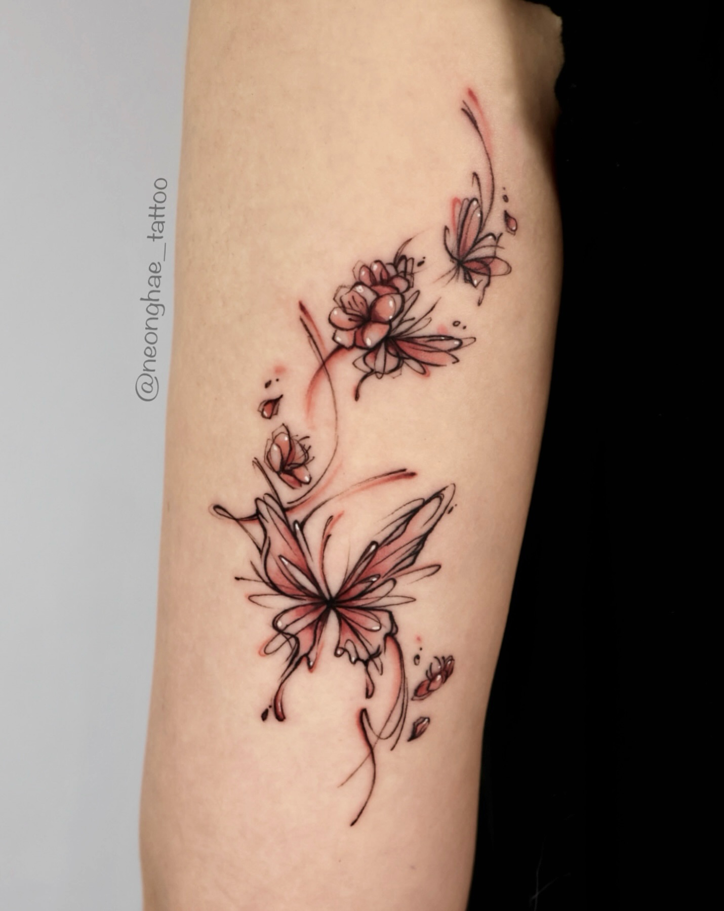 Tattoo by @neonghae — watercolor