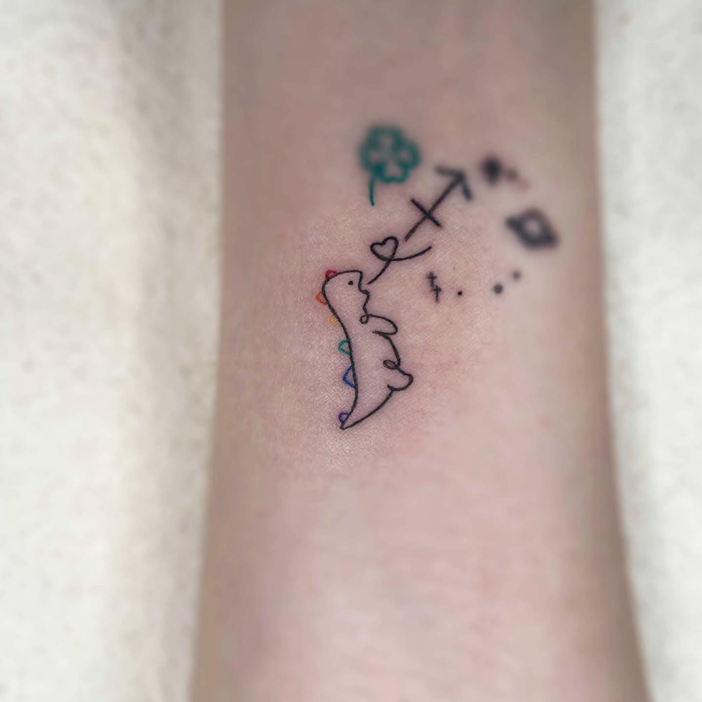 Tattoo by @gorae_tattoo — dotwork