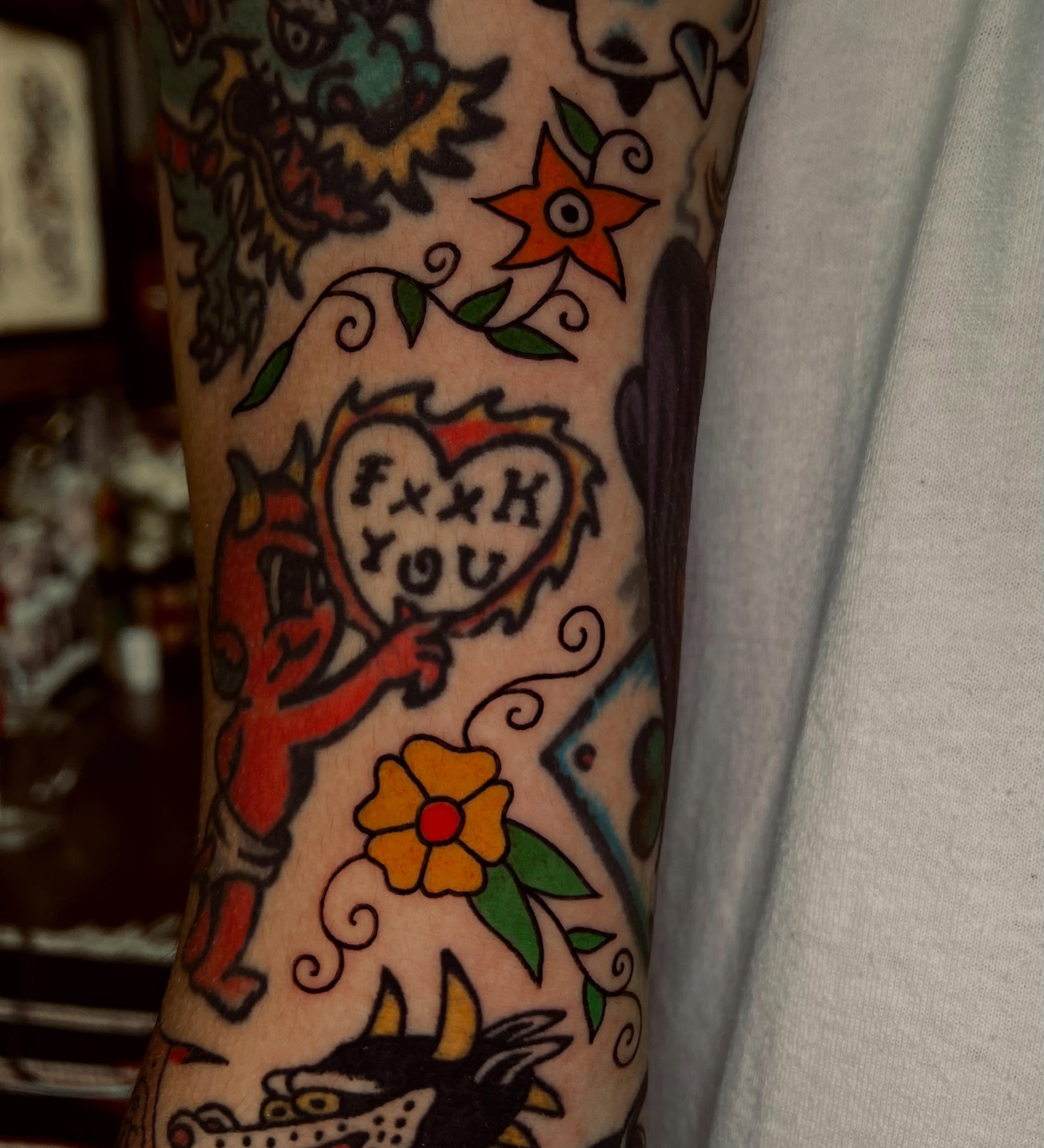 Tattoo by @fokqueenie — american_traditional