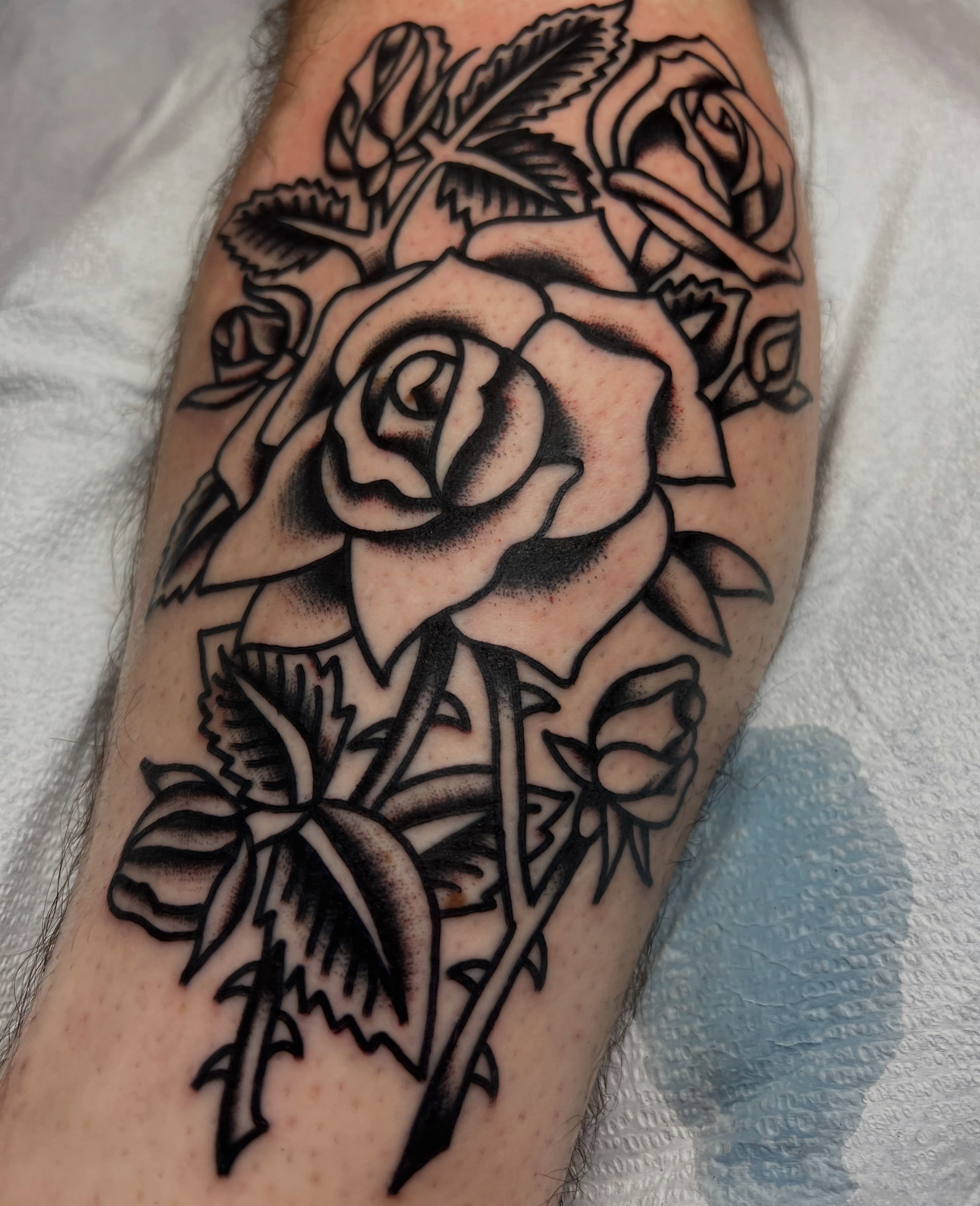 Tattoo by @bones_tattooer — black_and_grey