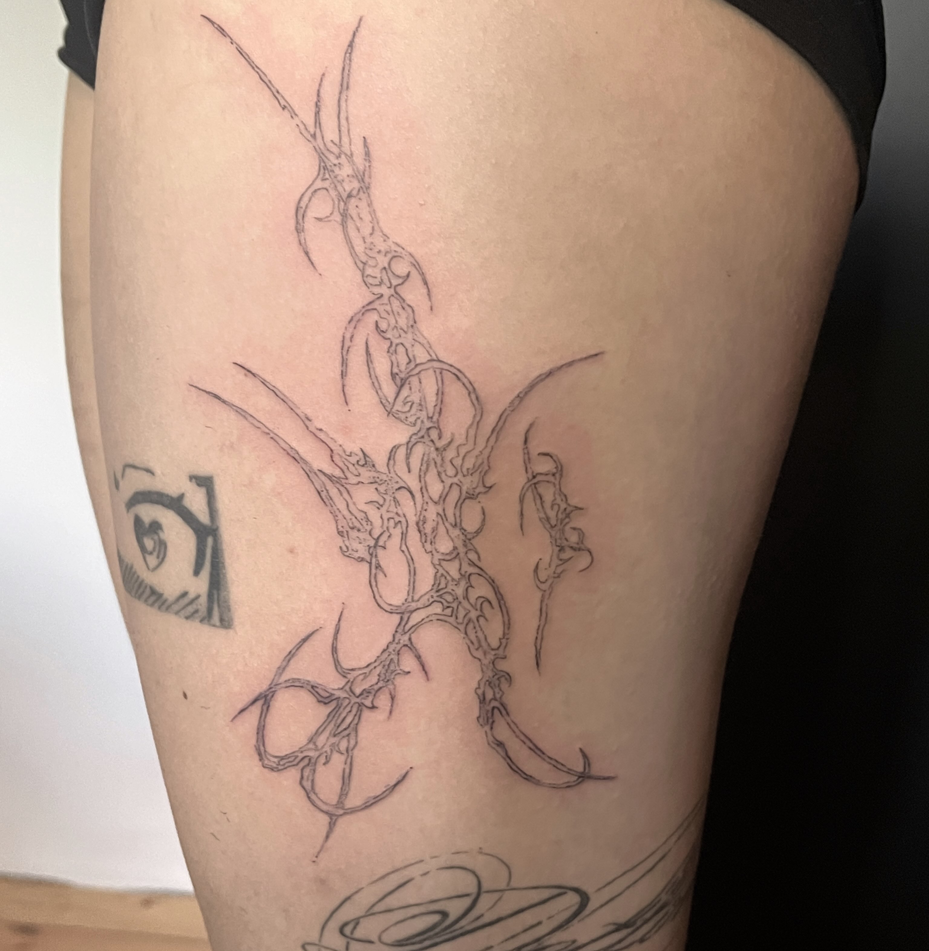 Tattoo by @tattoomortis — black_and_grey