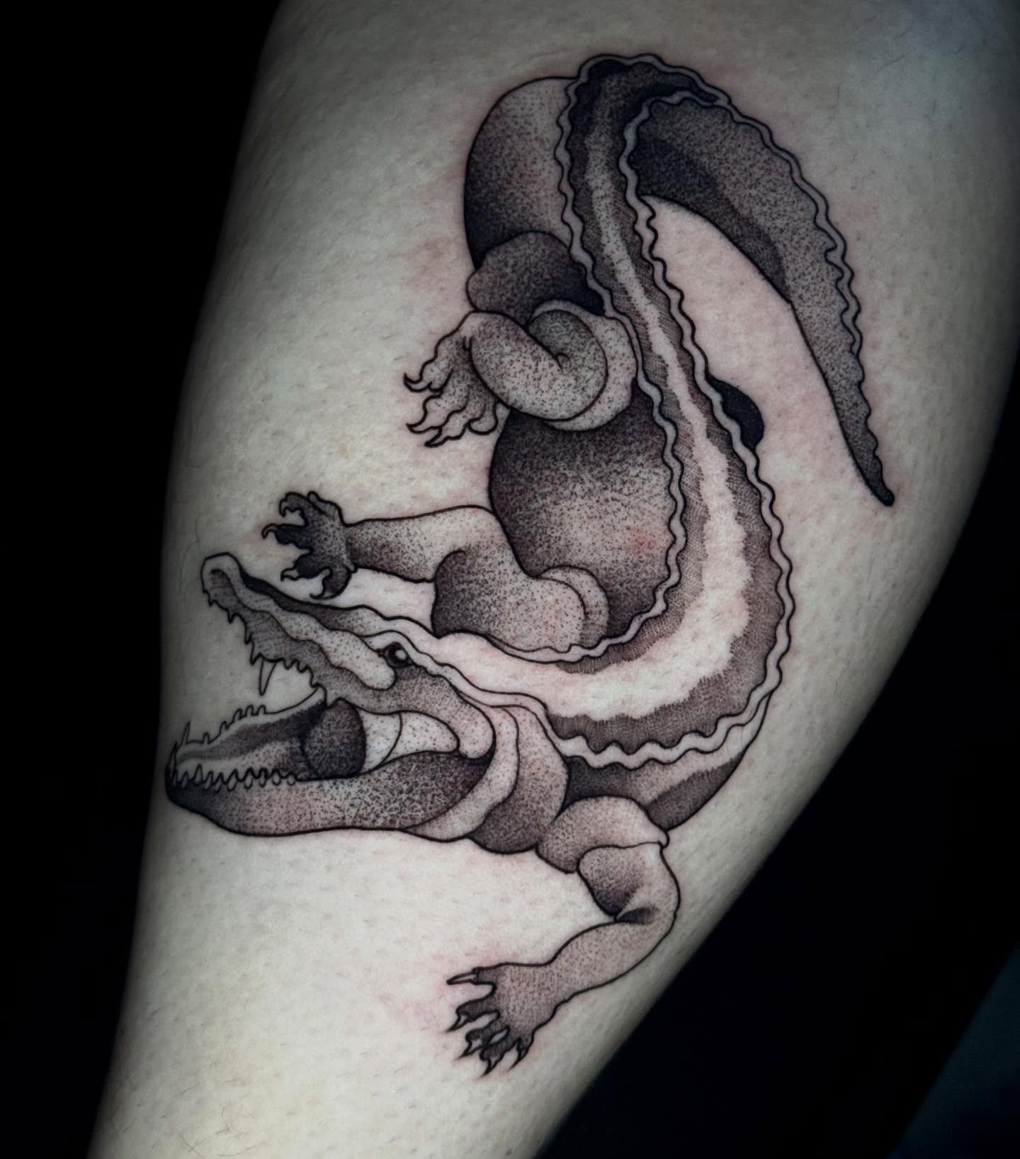 Tattoo by @mad_s_ink — dotwork