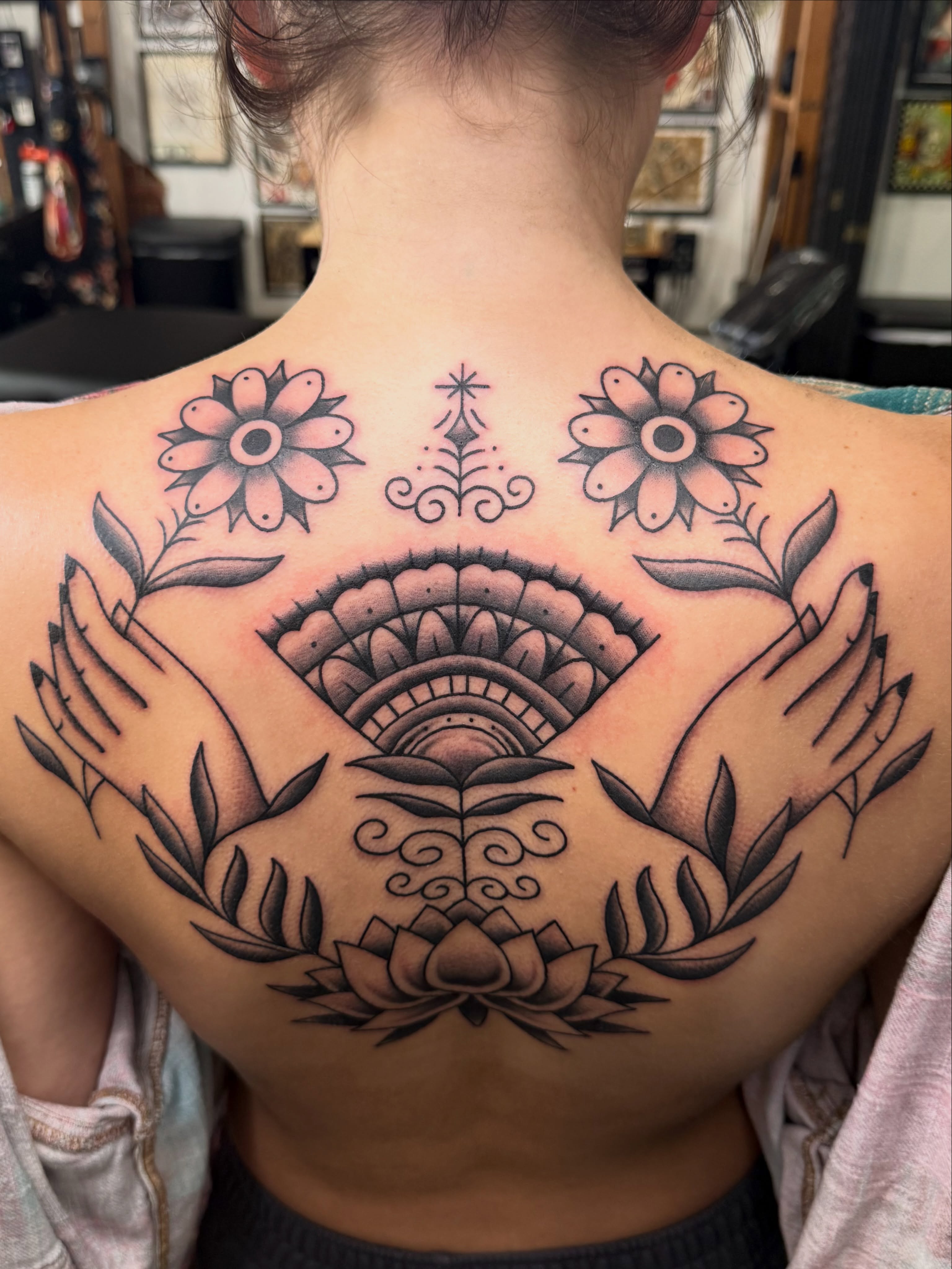 Tattoo by @logansightart — geometric, ornamental