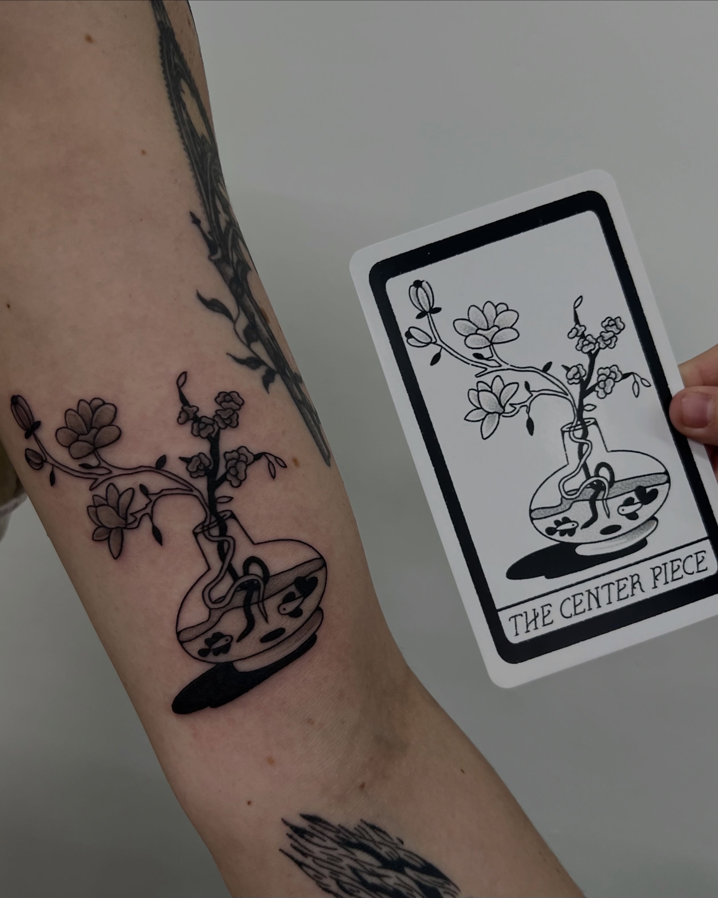 Tattoo by @onionrot — black_and_grey