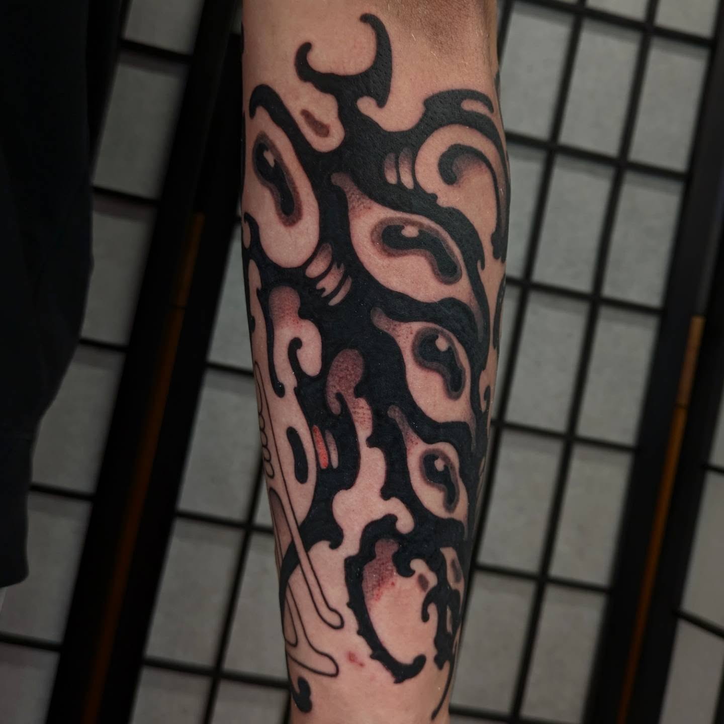 Tattoo by @cwednesday — black_and_grey