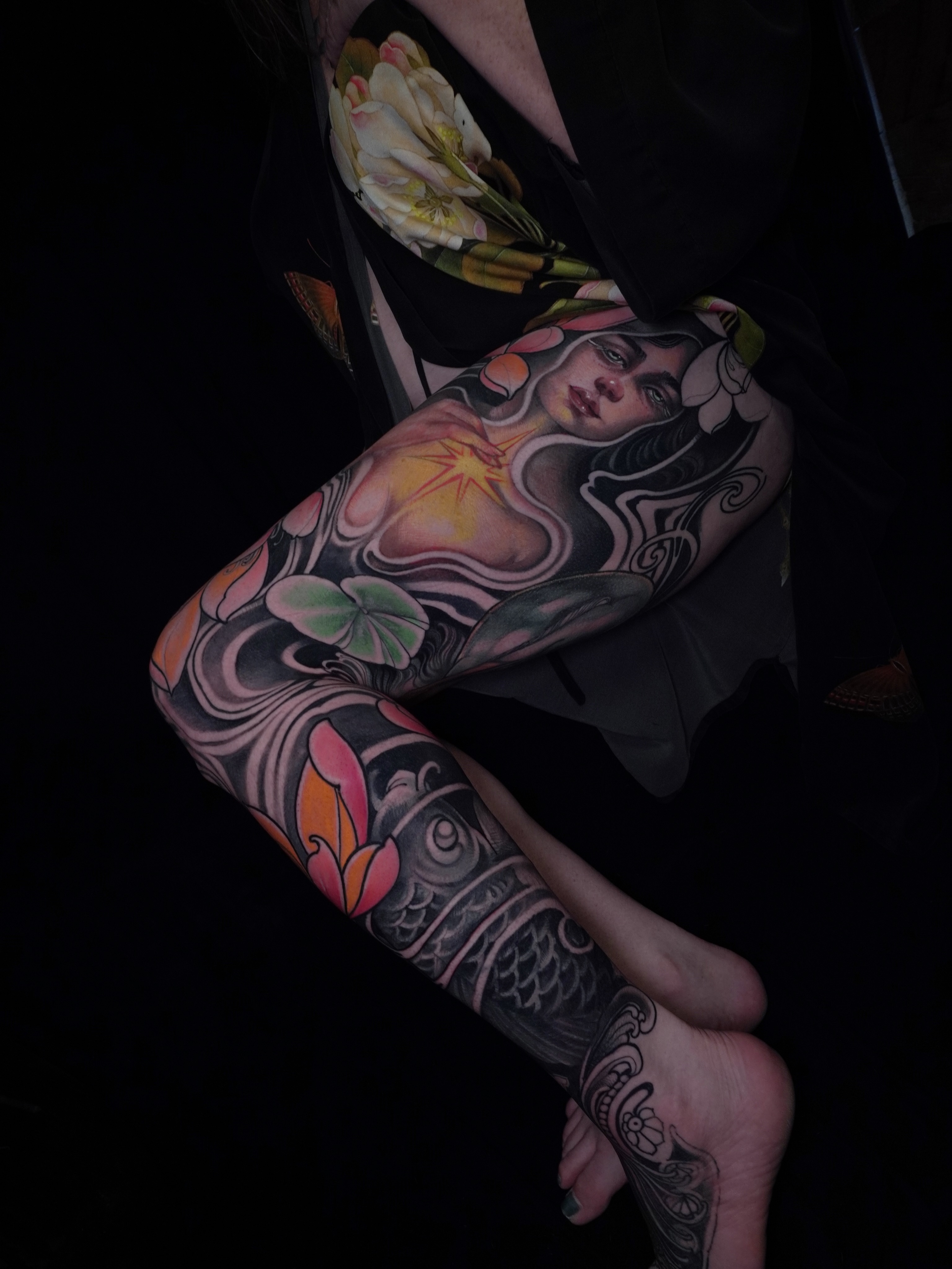 Tattoo by @fiori_lorett — illustrative, realism