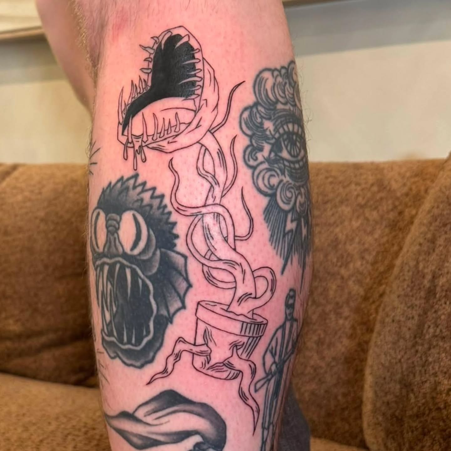 Tattoo by @noirbymickey — american_traditional, black_and_grey