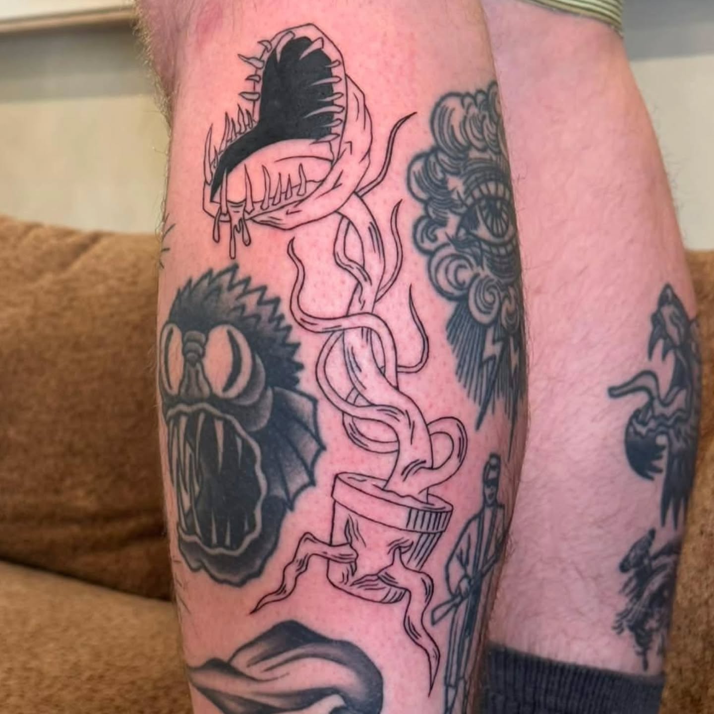 Tattoo by @noirbymickey — black_and_grey