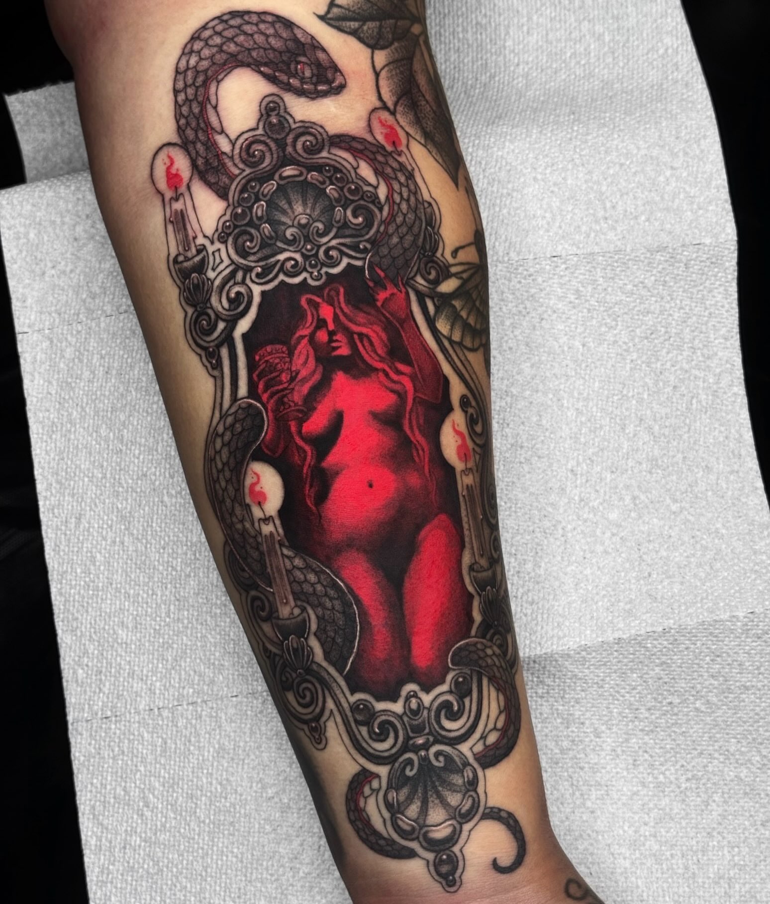 Tattoo by @kaylacancion — neo_traditional, dark_realism
