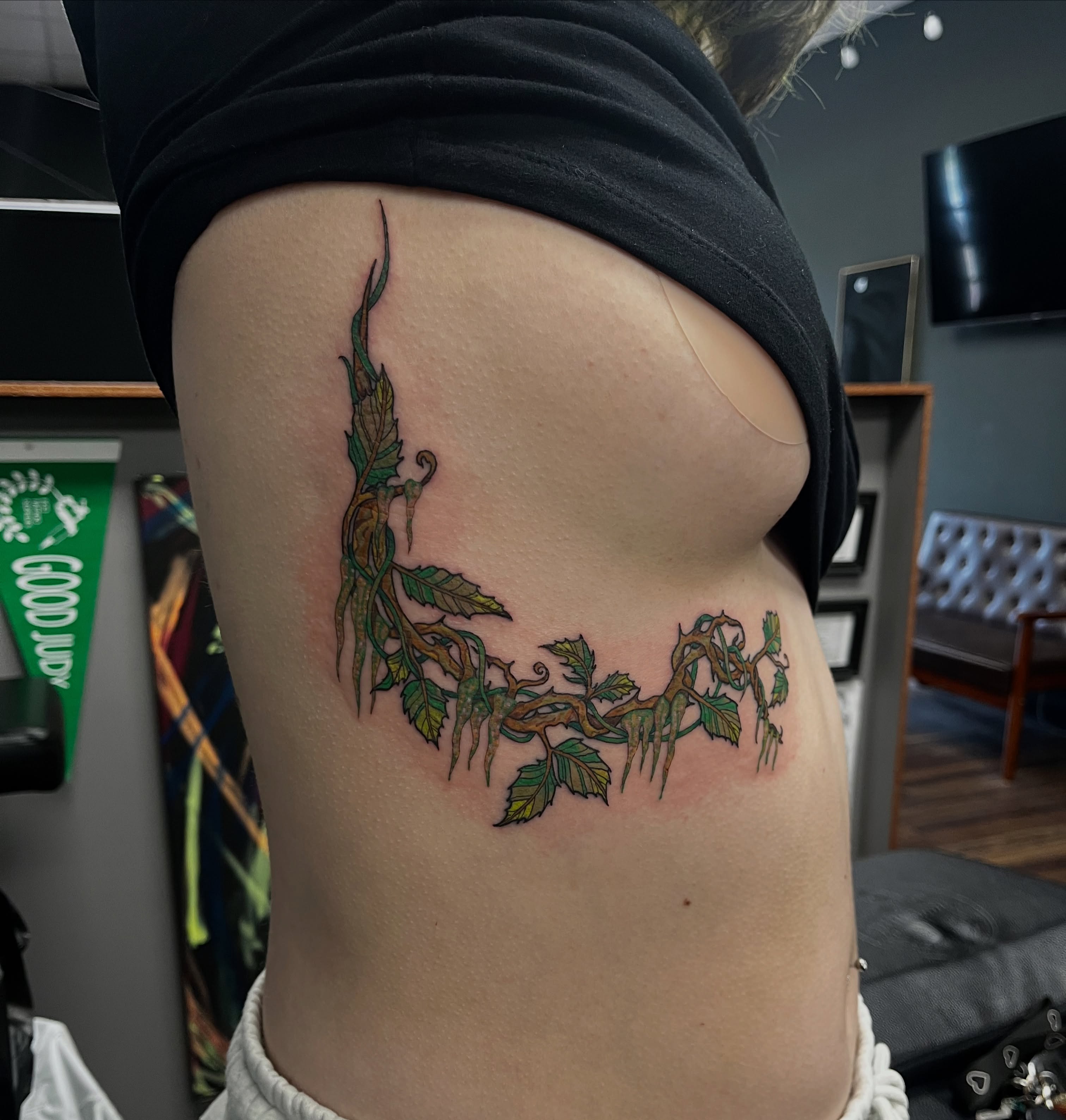 Tattoo by @autumnrosetattoos — dotwork, realism