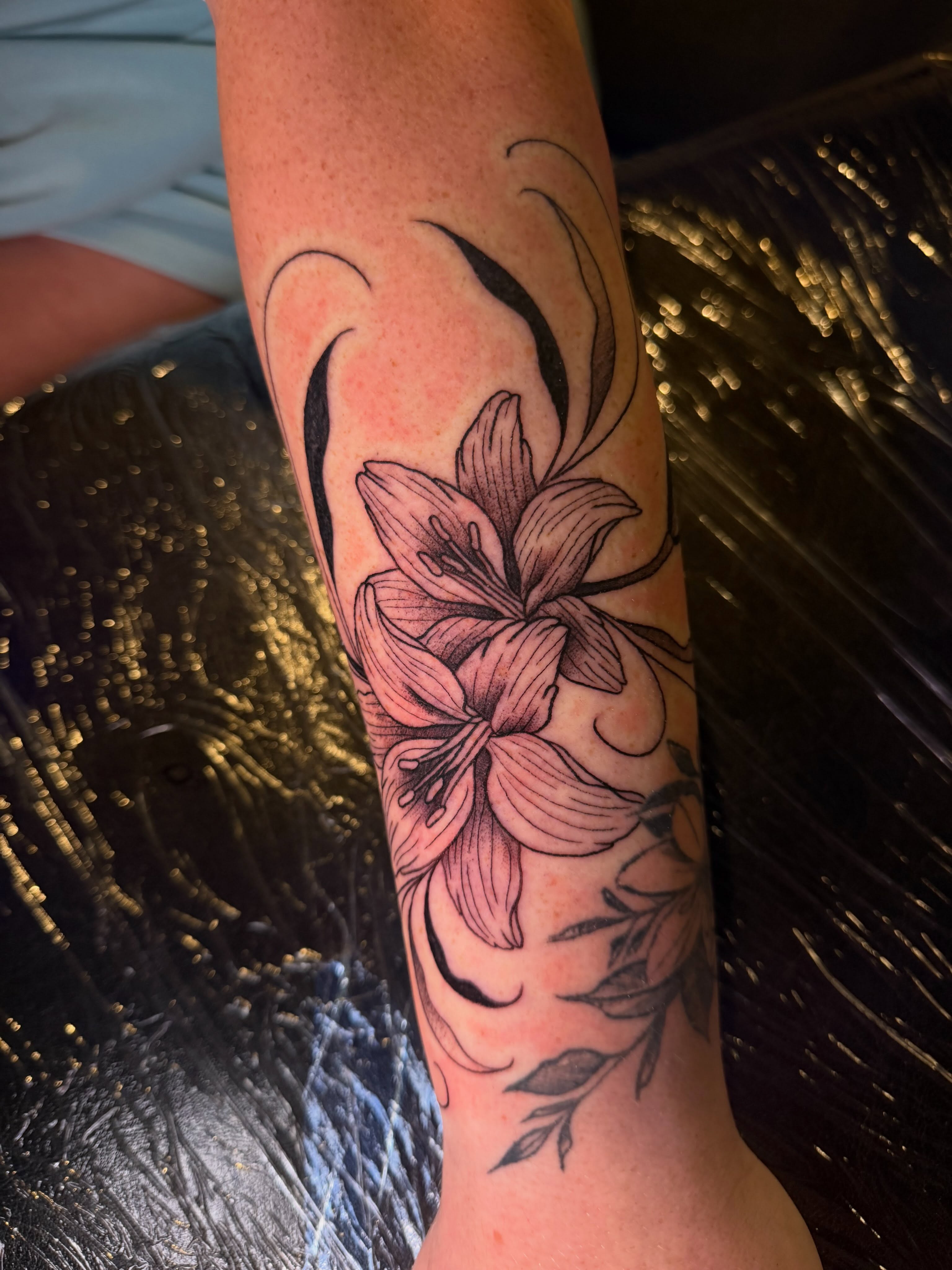 Tattoo by @ava_defalco — black_and_grey