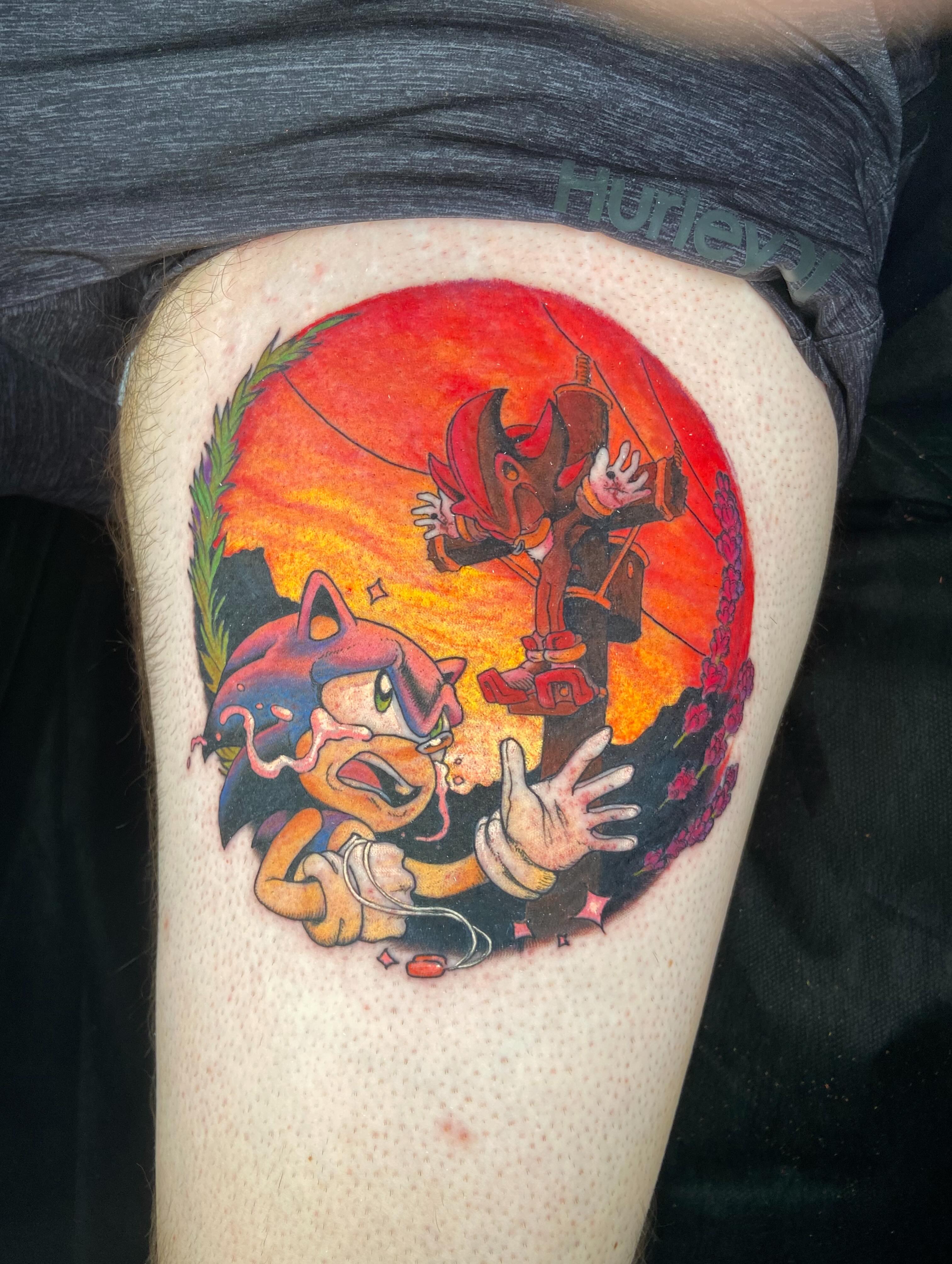 Tattoo by @hollyredwinter — new_school, anime