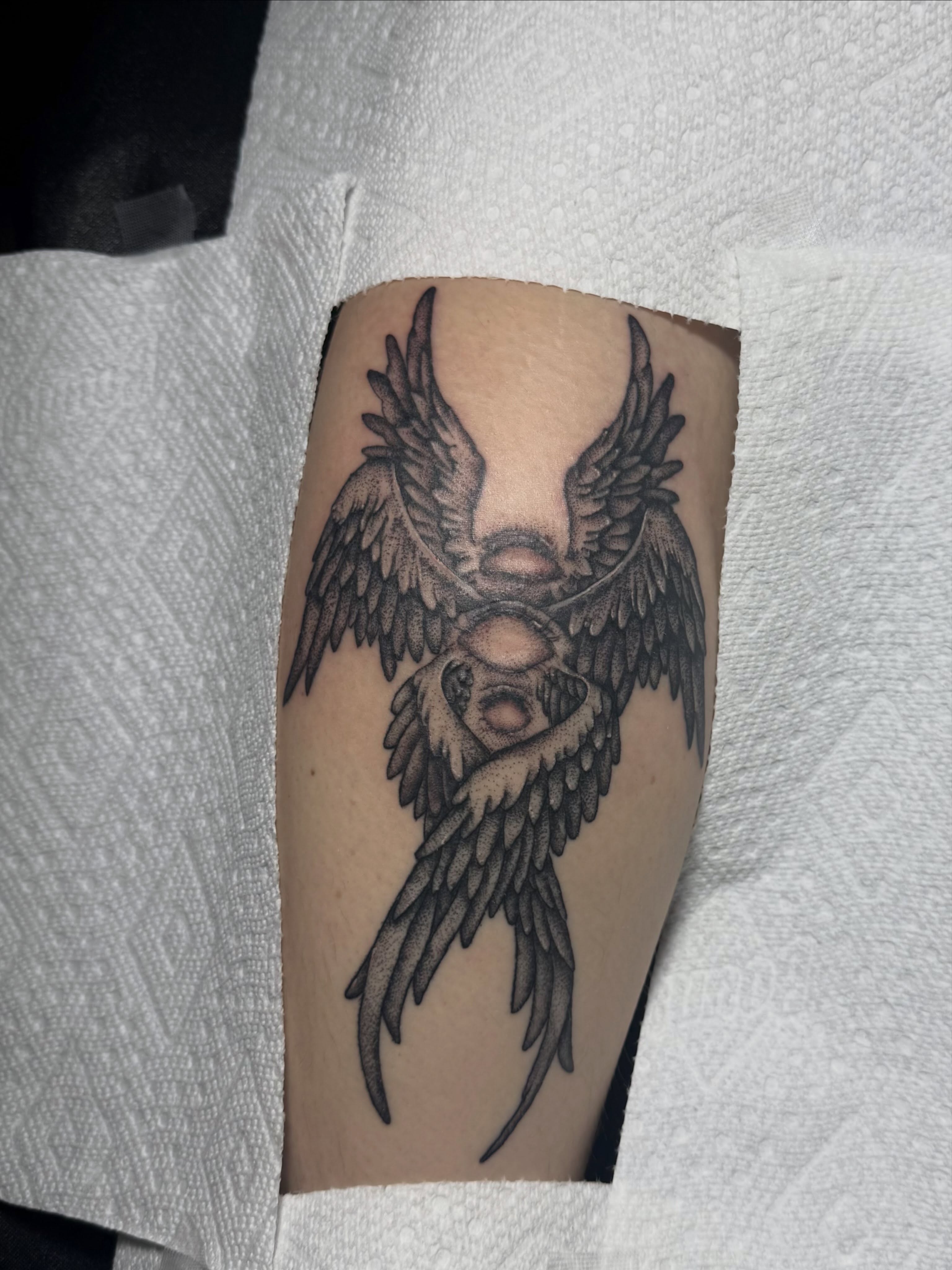 Tattoo by @akdoestattoos — black_and_grey