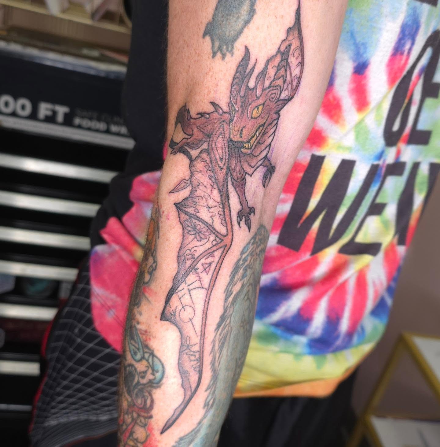 Tattoo by @littleshadowtattoos — dotwork, realism