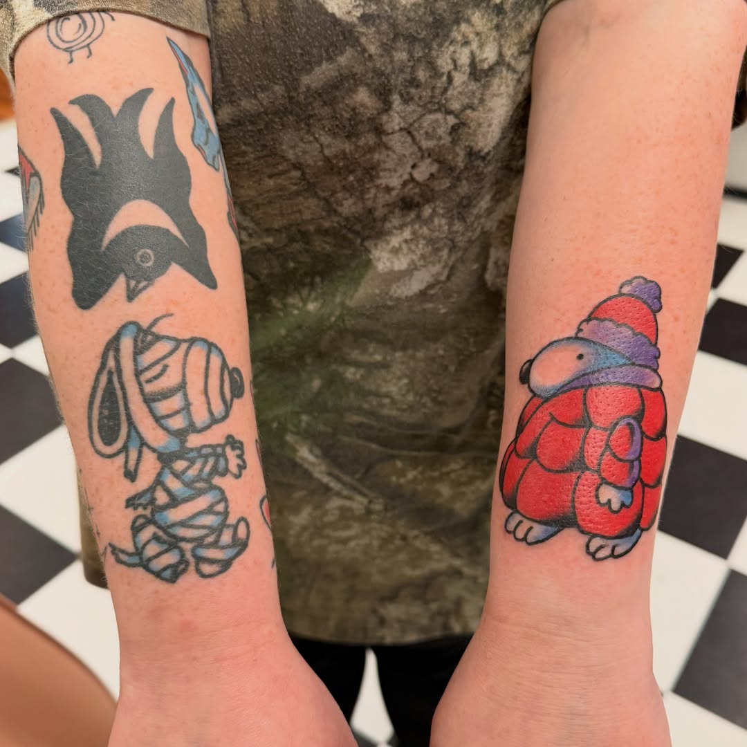 Tattoo by @flossybymossy — american_traditional, dotwork