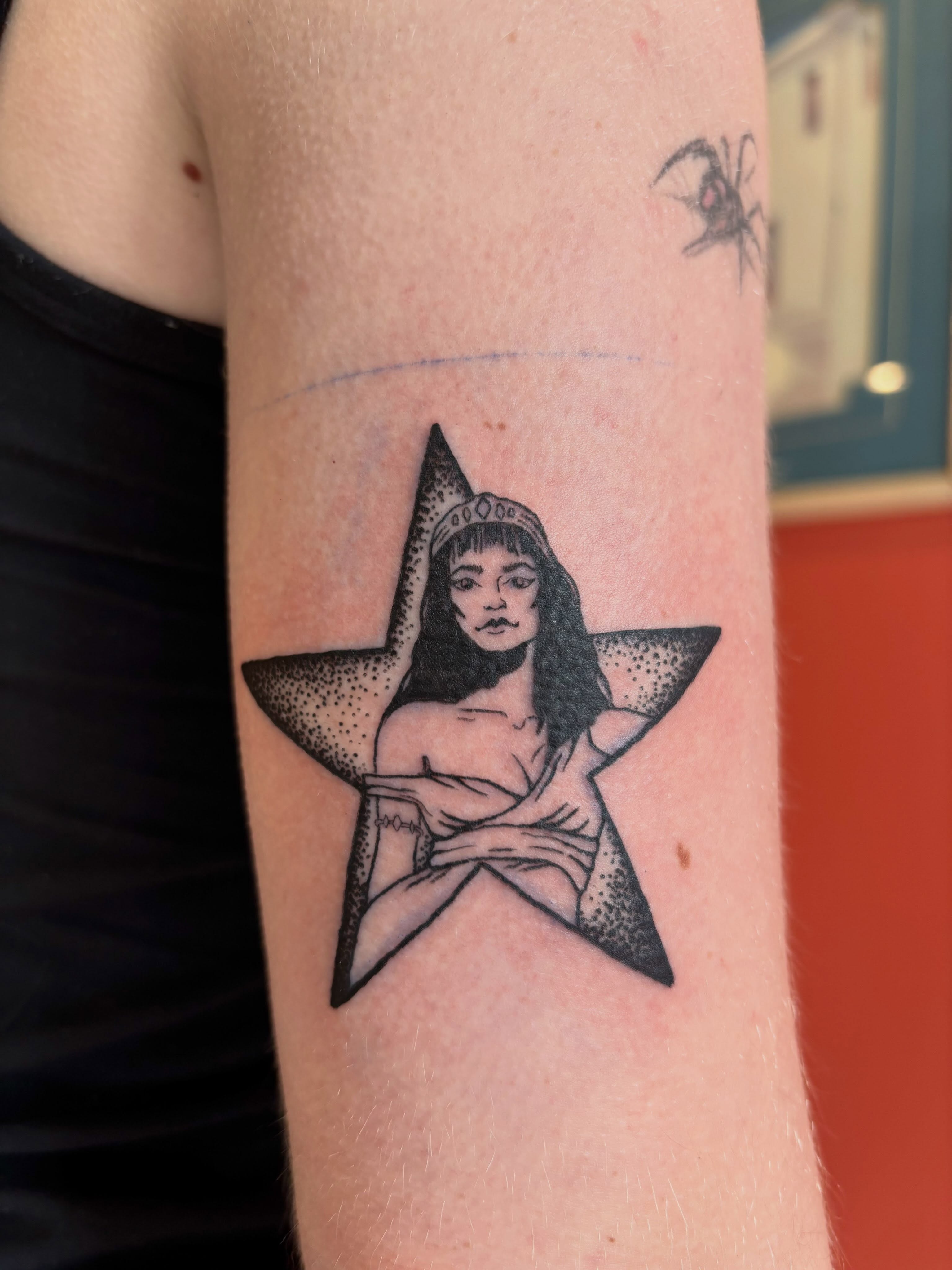 Tattoo by @tattoos4freaks — dotwork, black_and_grey