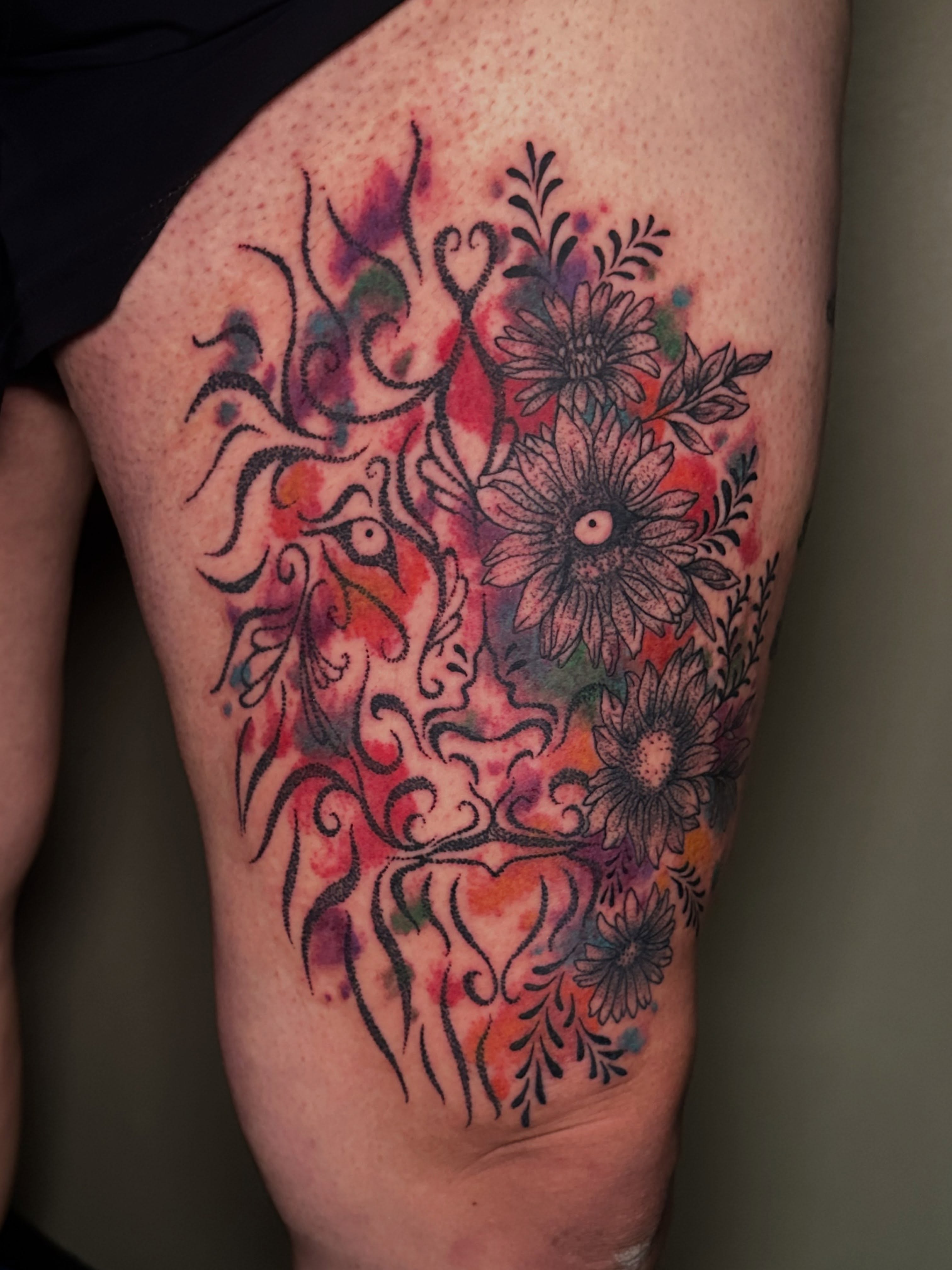 Tattoo by @ladyparaffin — watercolor, new_school