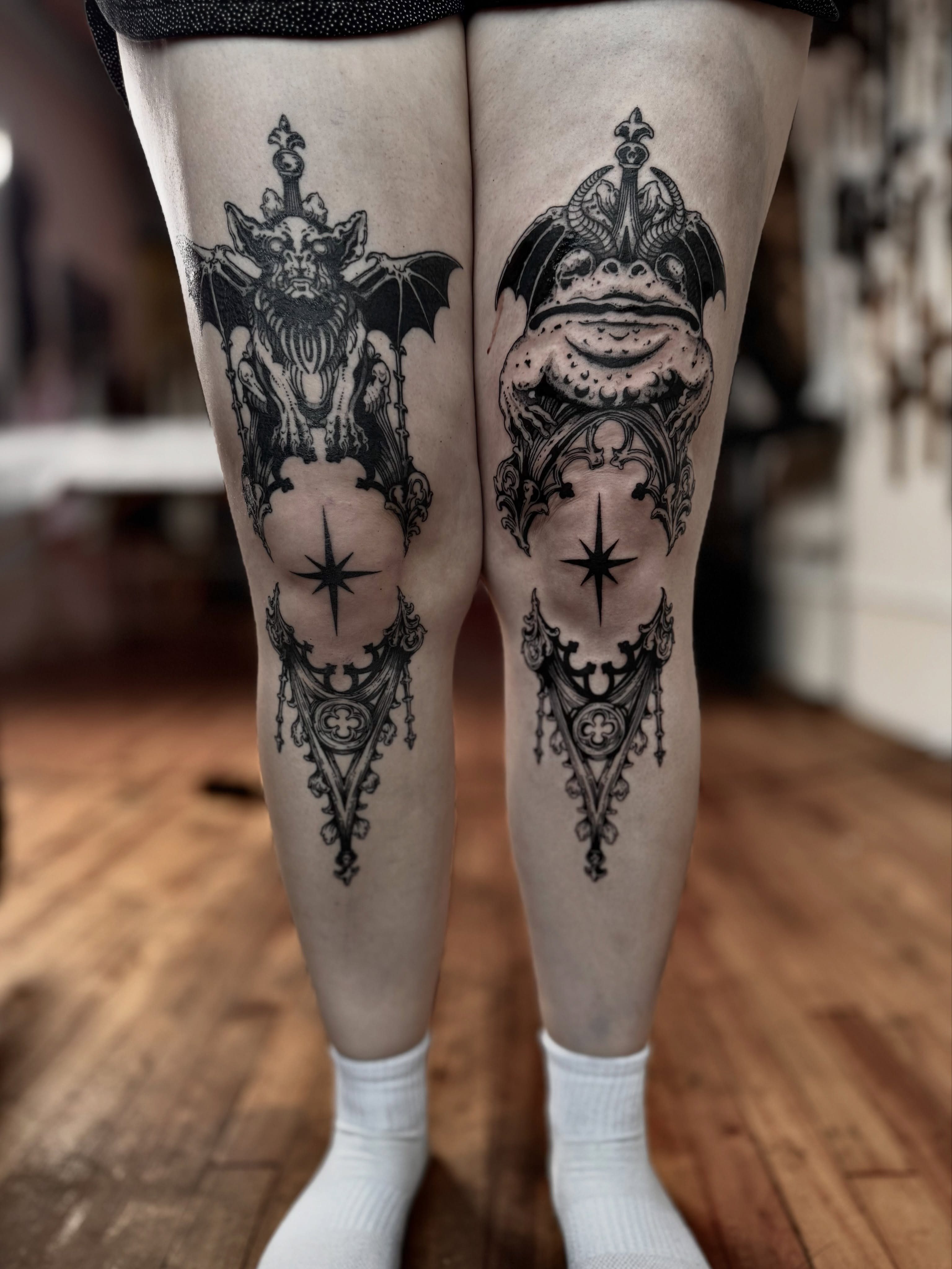 Tattoo by @korztattoo โ black_and_grey, geometric