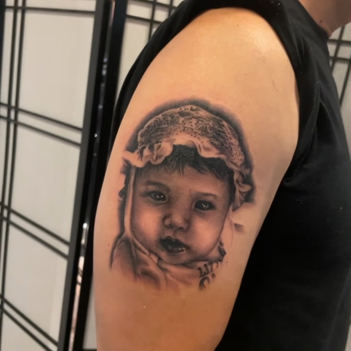 Tattoo by @tiffypxo — realism, black_and_grey