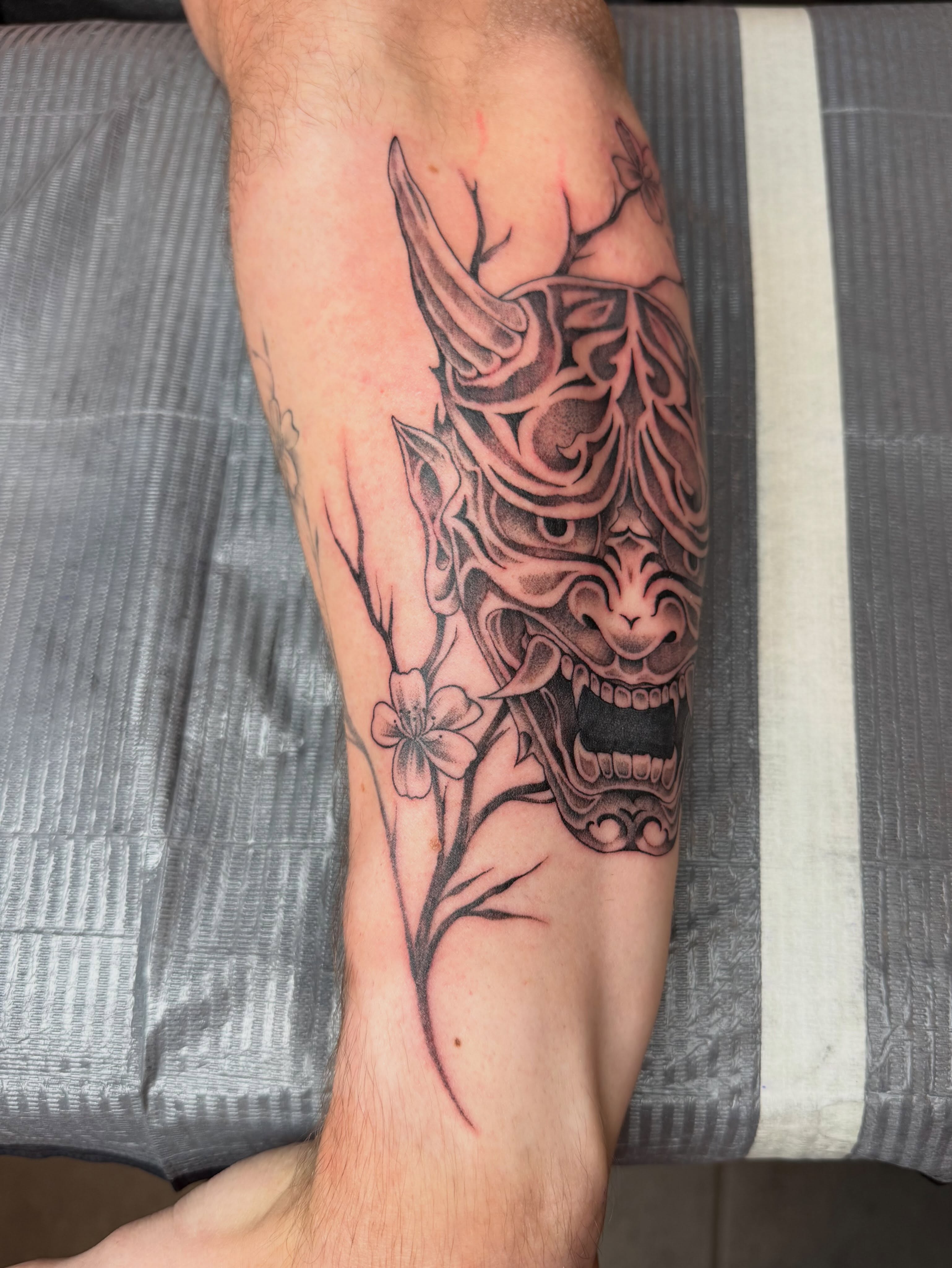 Tattoo by @summertats — japanese_irezumi, black_and_grey
