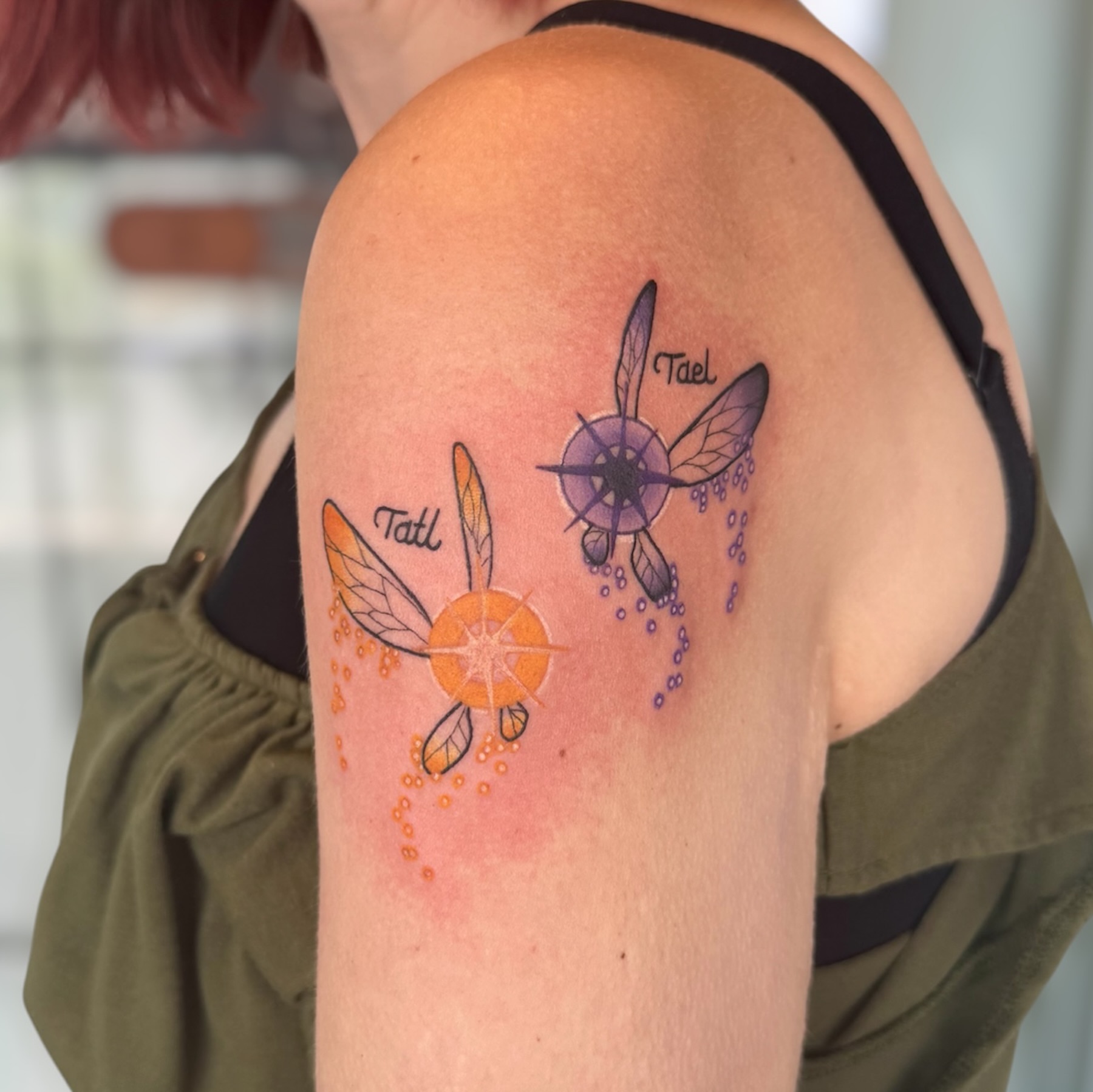 Tattoo by @disnerdtattoo — dotwork