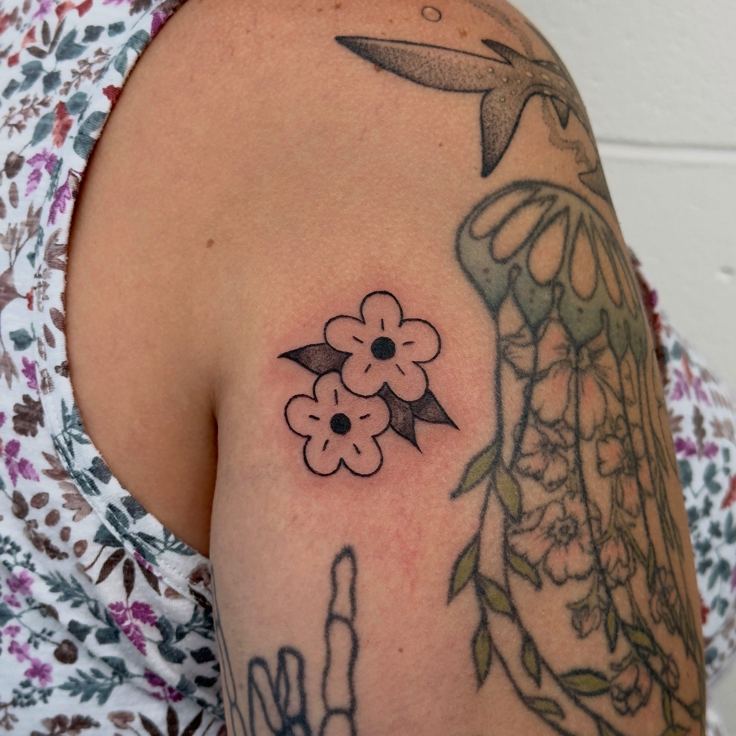 Tattoo by @apri1fish — dotwork, black_and_grey