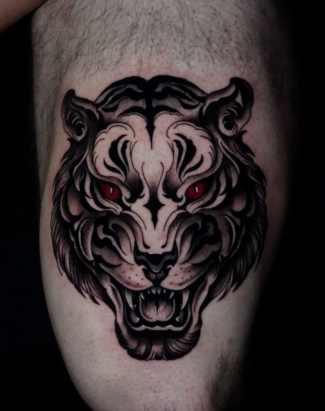 Tattoo by @kaliirisart — american_traditional, black_and_grey