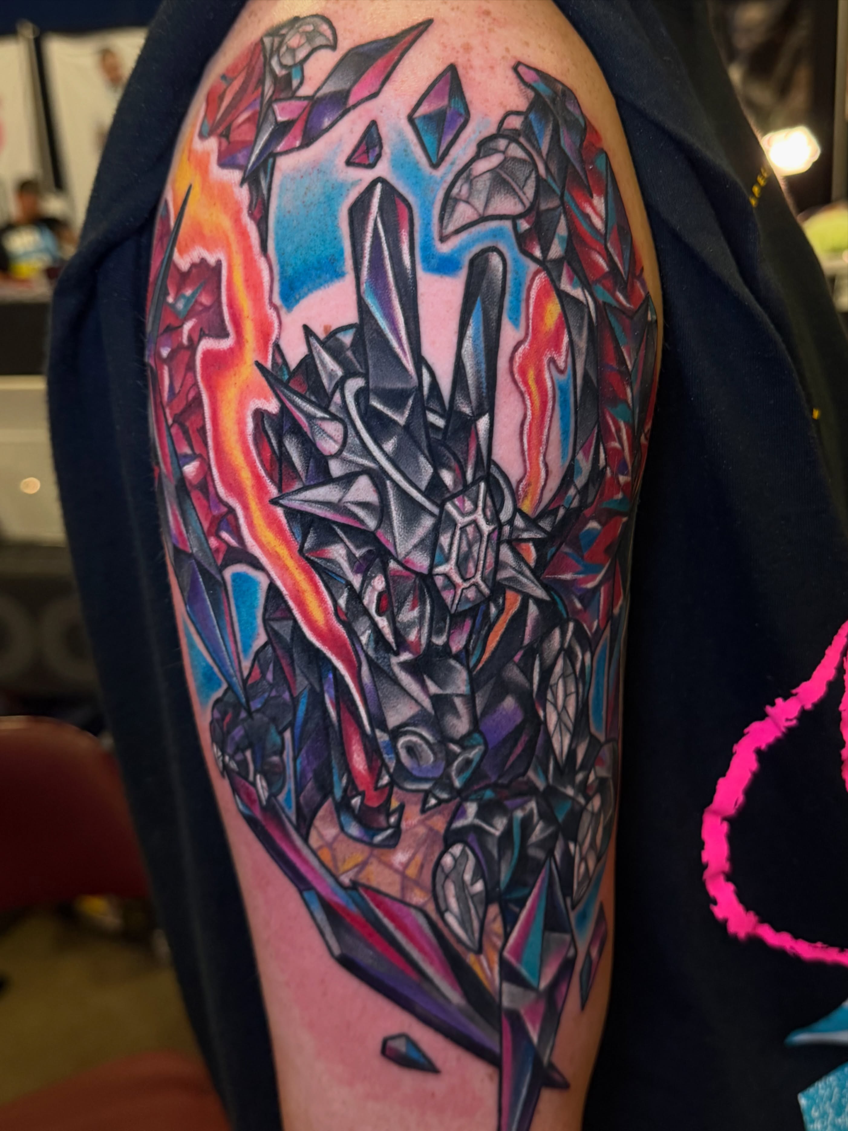 Tattoo by @tylerjewetttattoos — geometric