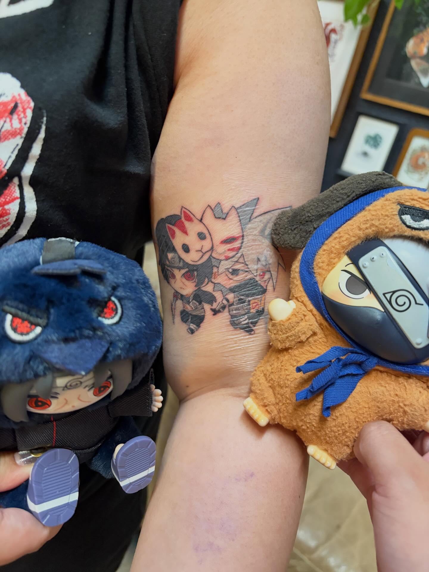 Anime characters anime tattoo on the forearm by ๐๐๐โฆ้ชๆขจ๐