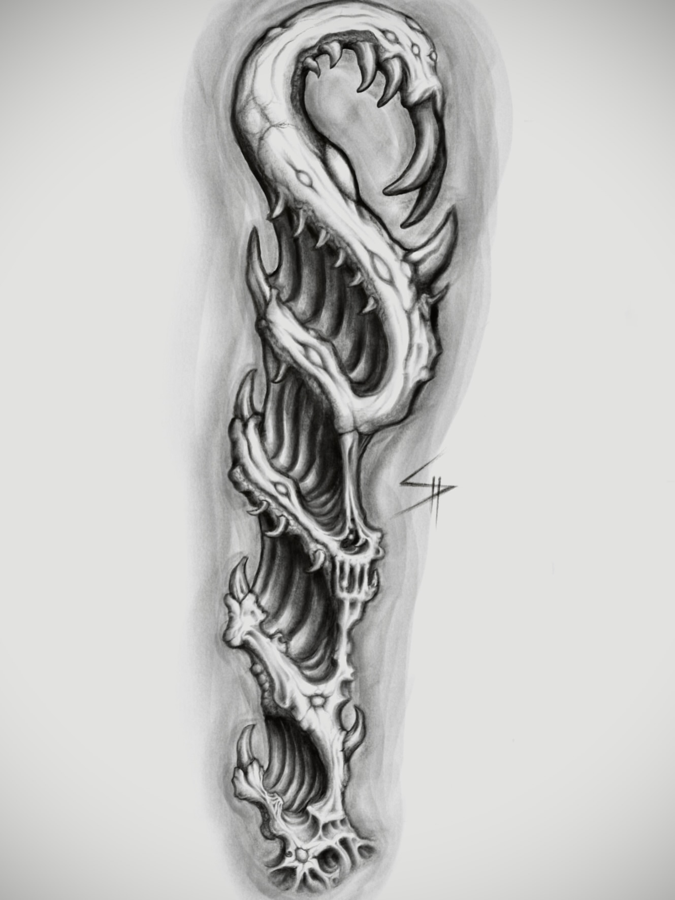 Tattoo by @kluch_tattoo — dark_realism